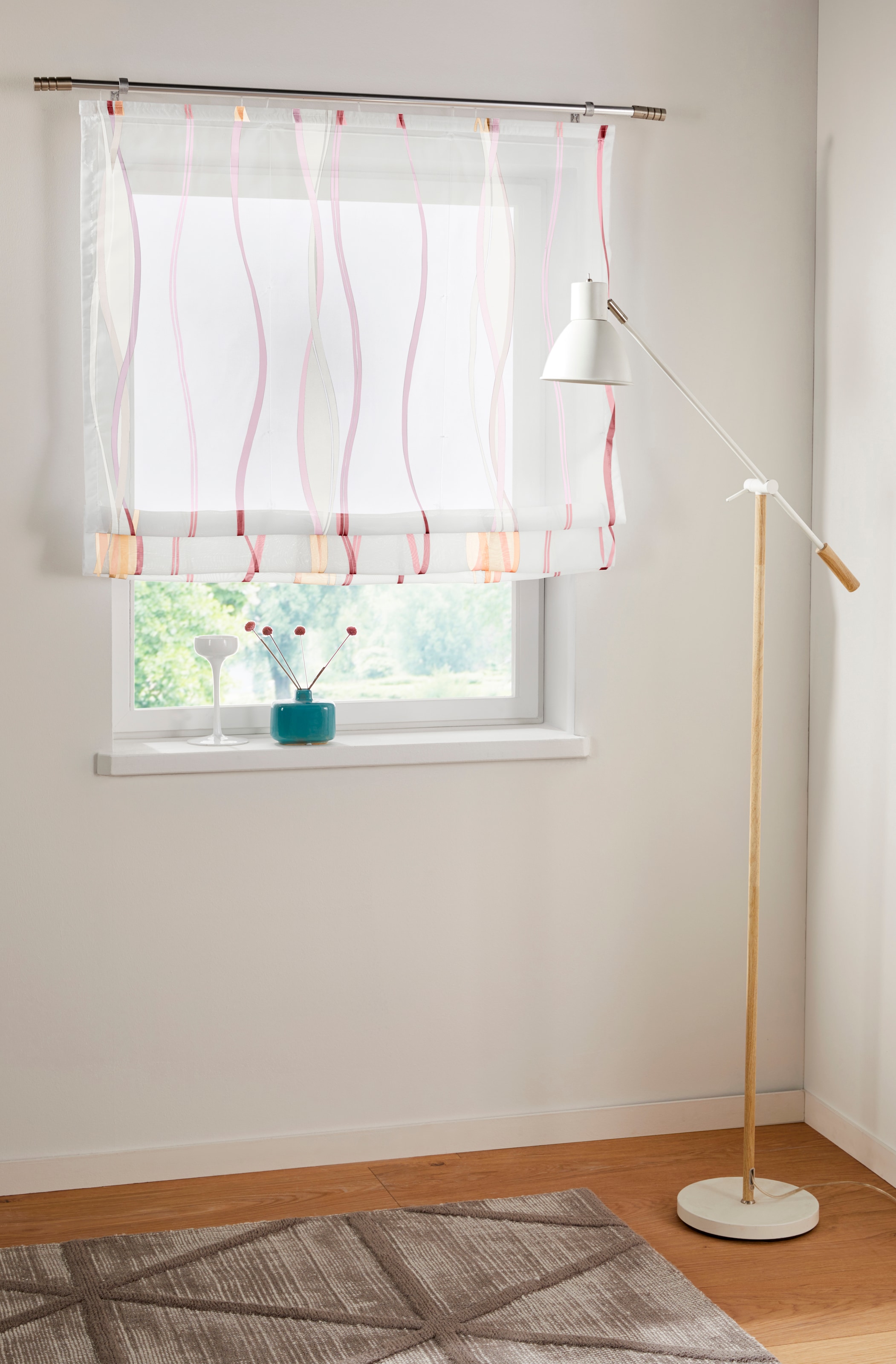 OTTO home "Dimona" mit Klettschiene Transparent, Voile, Polyester, Wellen günstig online kaufen