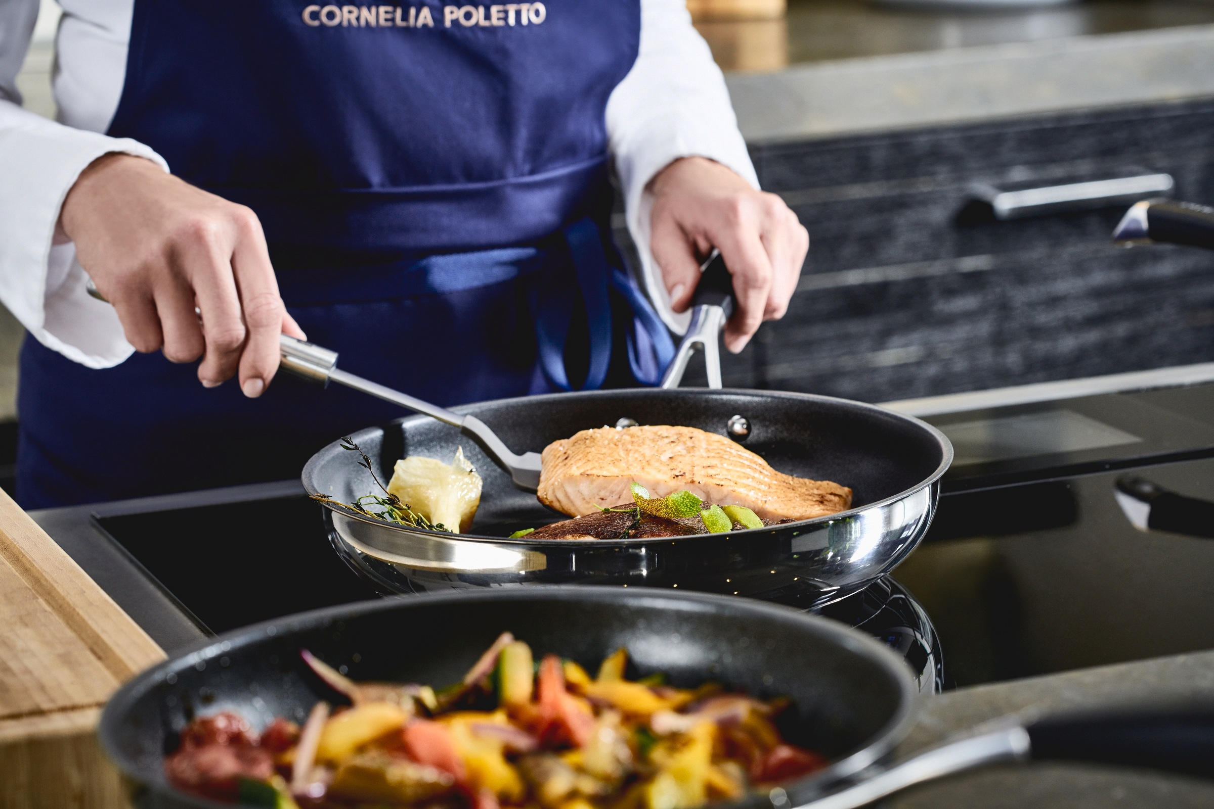 Zwilling Bratpfanne "Poletto" Edelstahl 1 Stk. tlg. Sandwichboden, Duraslide Diamond Beschichtung, Induktion
