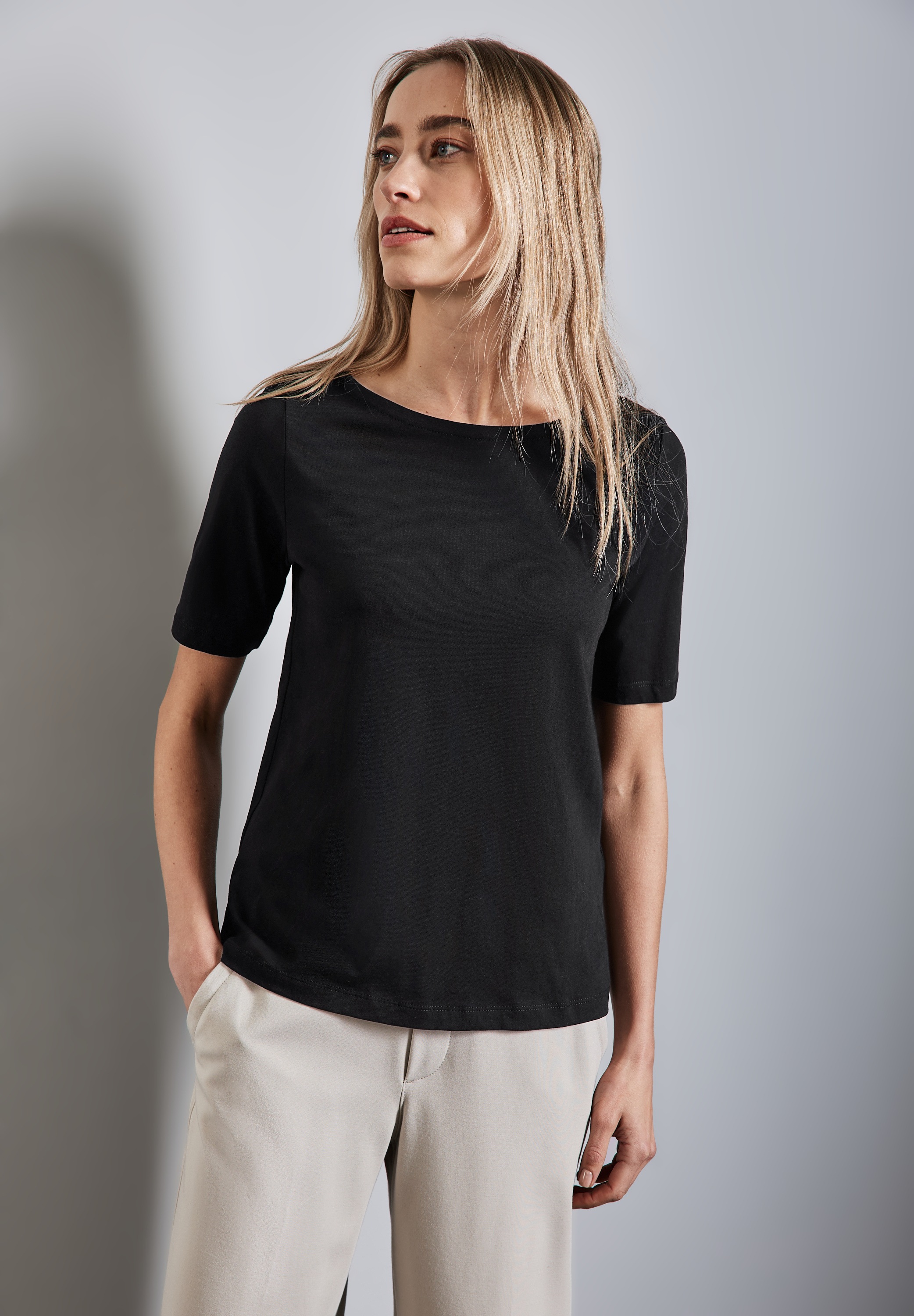 STREET ONE T-Shirt aus reiner Baumwolle günstig online kaufen
