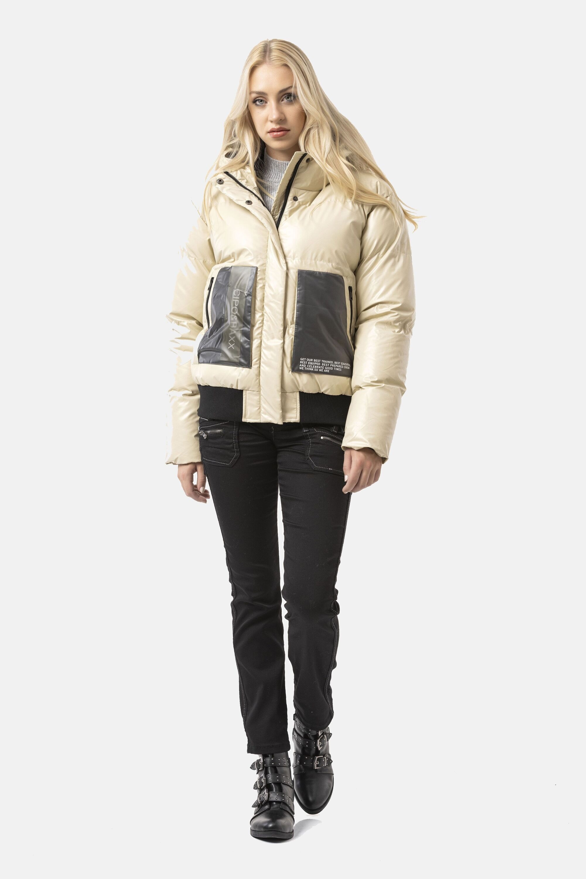 Cipo & Baxx Winterjacke »WM141« mit Kapuze