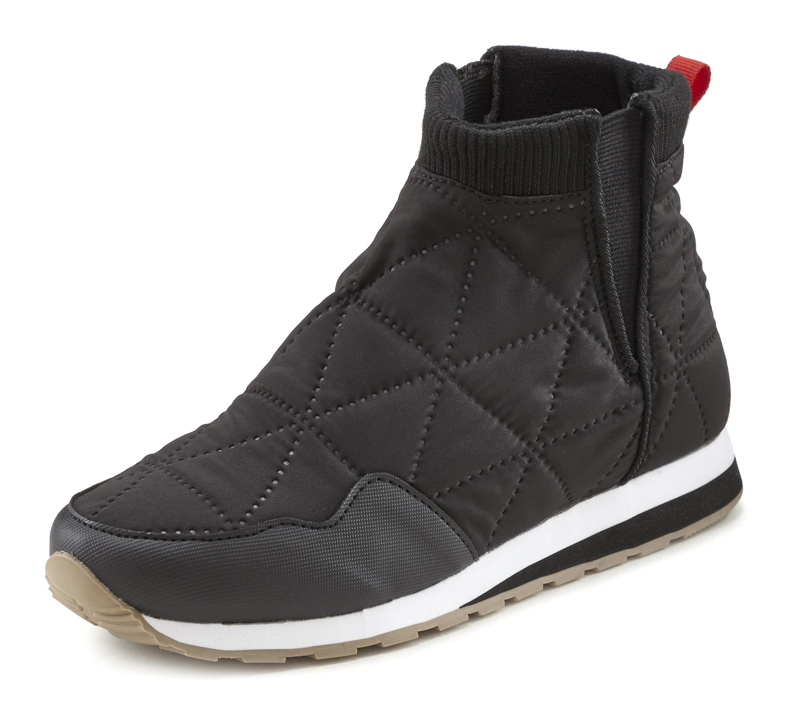 Winterstiefelette, Ankle Stiefeletten, Outdoor Boots, Sneaker mit modischer Stepp-Optik