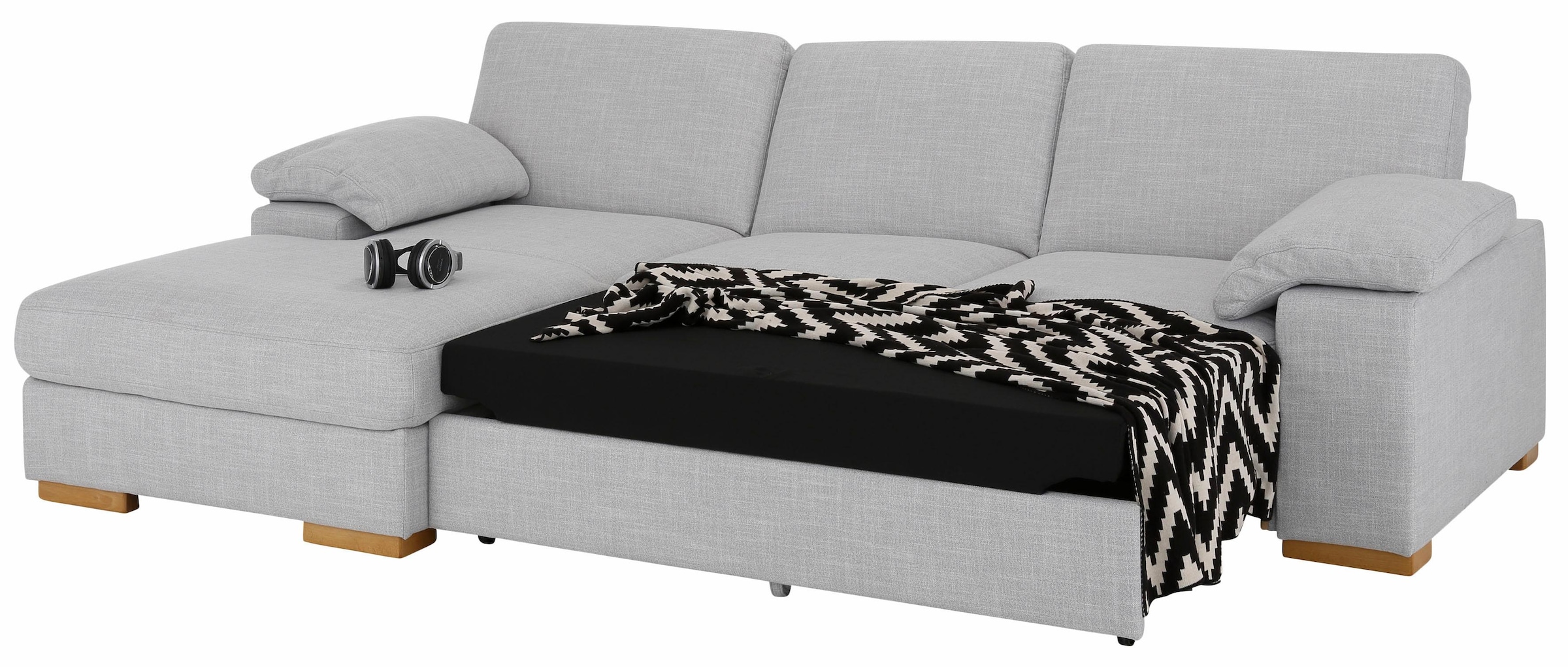 Home affaire Ecksofa »Ventura L-Form«, wahlweise mit Bettfunktion und Bettfunktion/Bettkasten