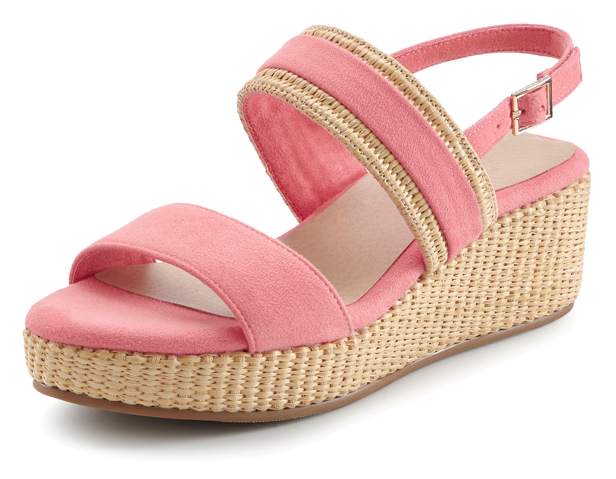 Beachtime Sandalette »Sommerschuh, Sandale, offener Schuh, Keilsandalette,«  mit Keilabsatz VEGAN