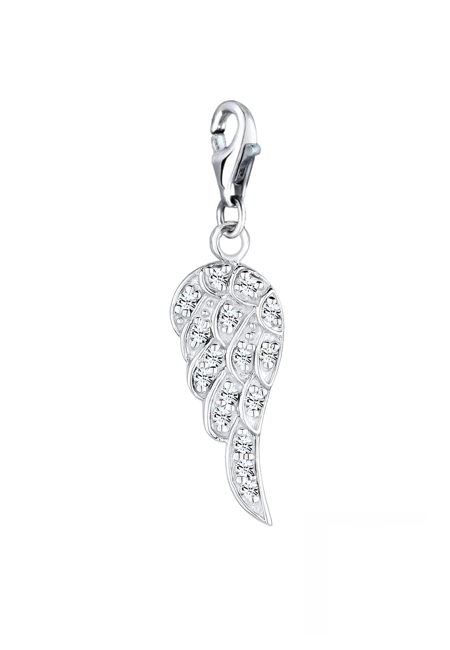 Nenalina Charm-Einhänger »Anhänger Flügel Kristalle 925 Silber«