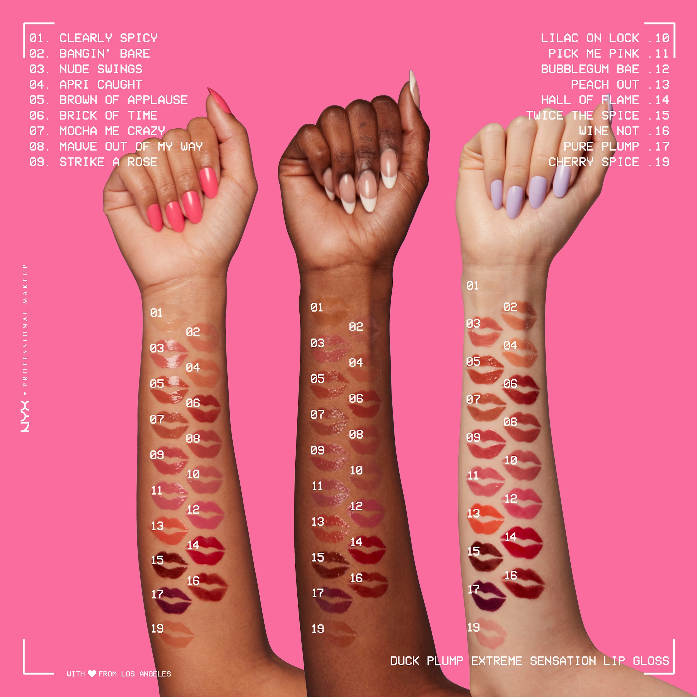 NYX Lipgloss »NYX Professional Makeup Duck Plump Nude Swings«, mit Collagen
