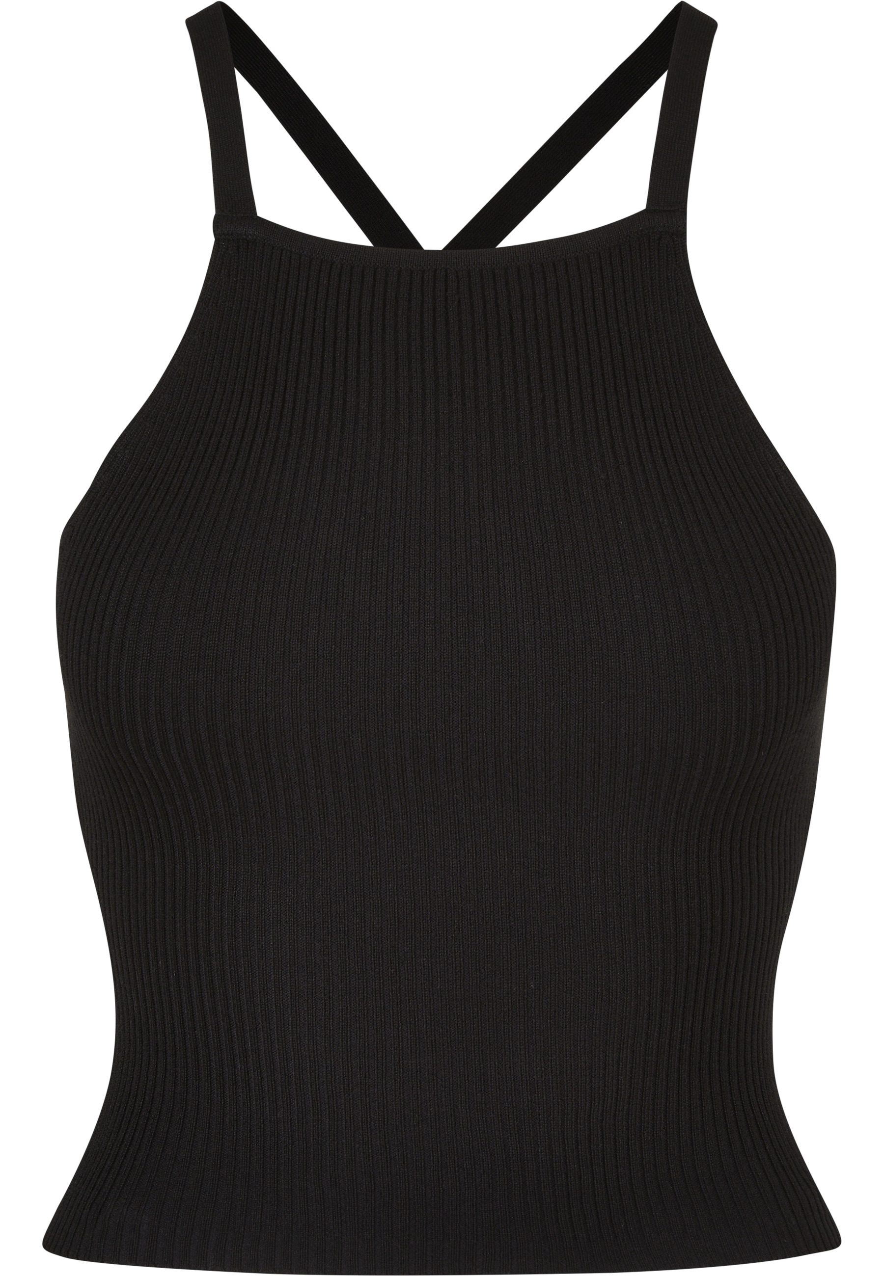 URBAN CLASSICS Yoga & Relax Shirt "Urban Classics Damen Ladies Rib Knit Crossed Back Top" 1