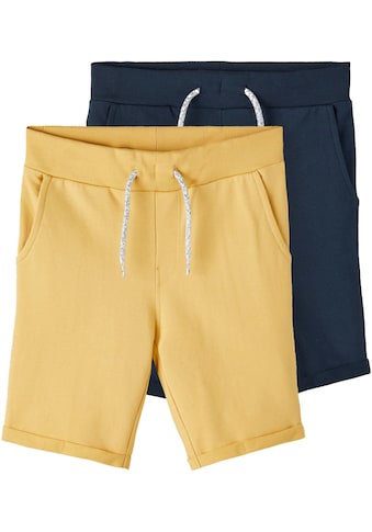 Sweatshorts »NKMVERMO 2P LONG SWE SHORTS UNB F NOOS«, (Packung, 2 tlg.)