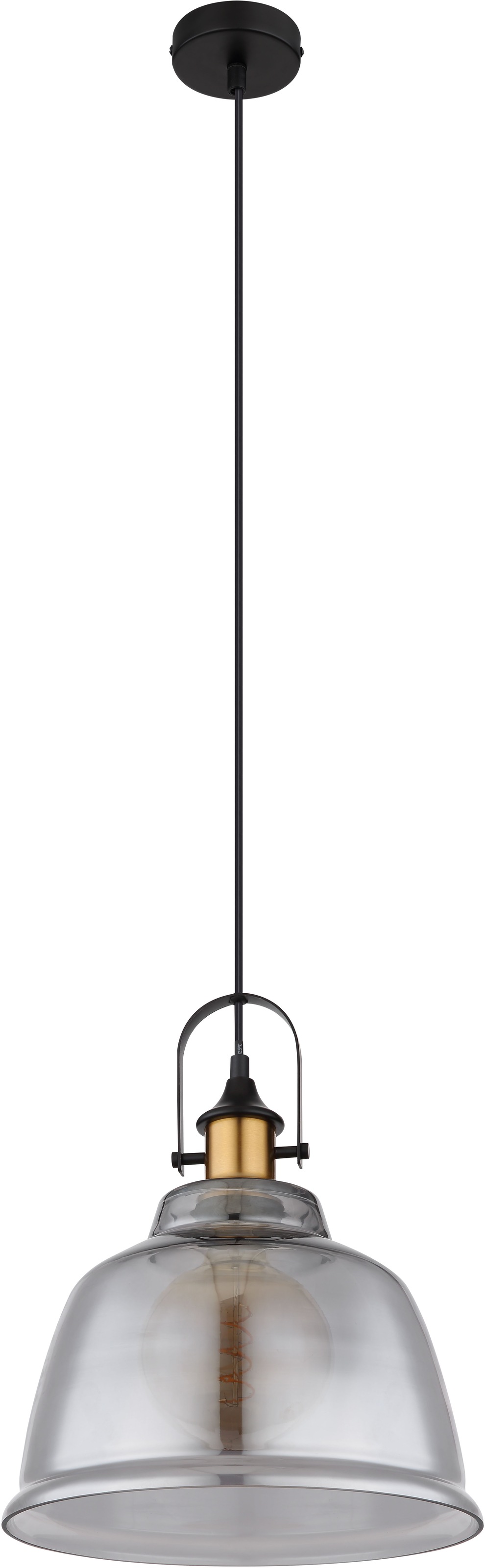 GLOBO LIGHTING Hängeleuchte »DOROTHEA«, Leuchtmittel E27 | ohne Leuchtmittel, Hängelampe/Pendelleuchte/Messing/Glas/Wohnzimmer/Esszimmer