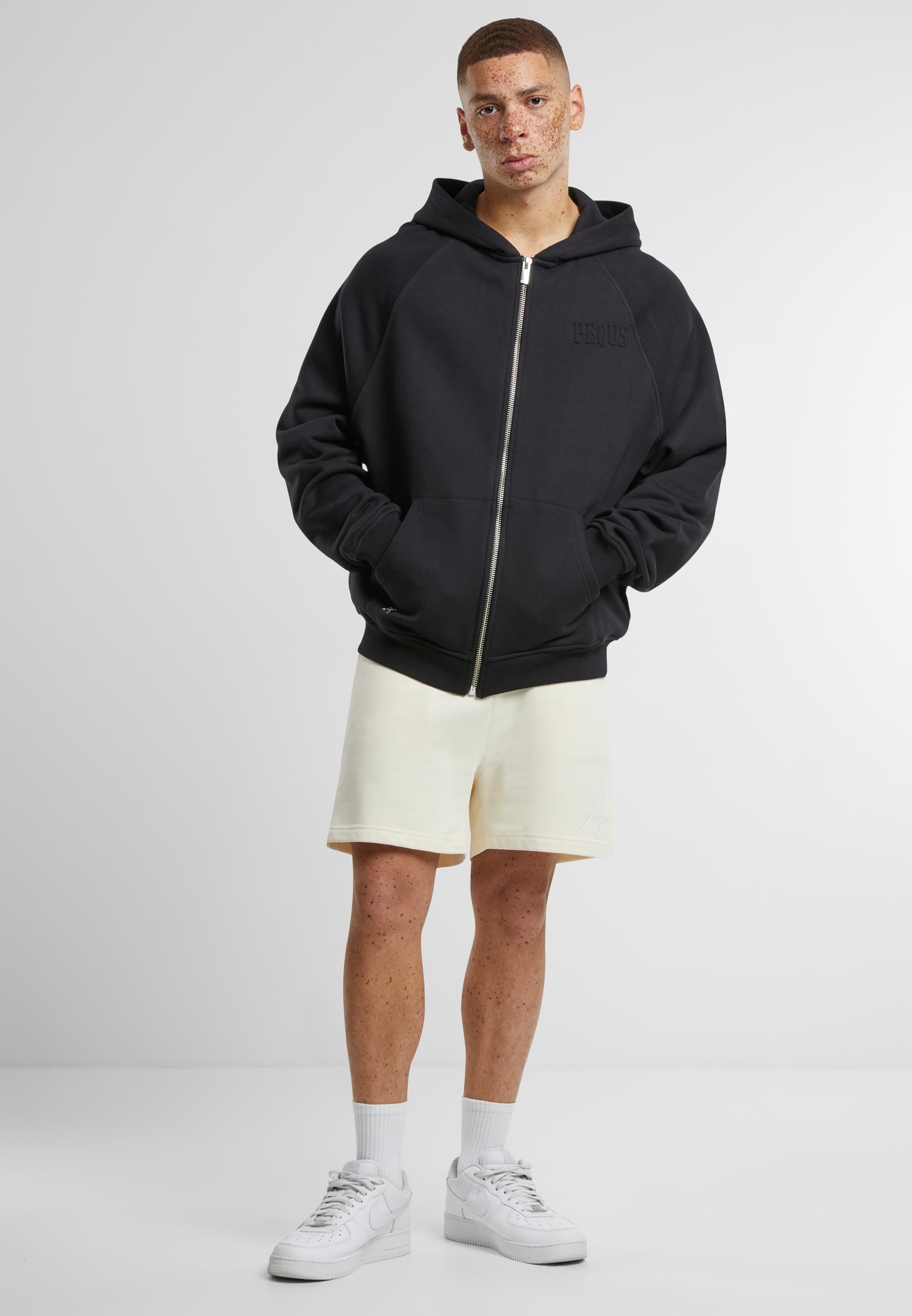 PEQUS Outdoorjacke »PEQUS PEQUS Debossed Logo Zip-Cardigan« 1 Stk. tlg. mit Kapuze