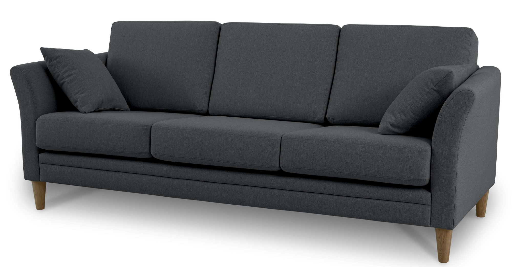 Home affaire 3-Sitzer »Arellano, Breite 217 cm«, klassisches Design, 2 Zierkissen inklusive, Webstoff fein