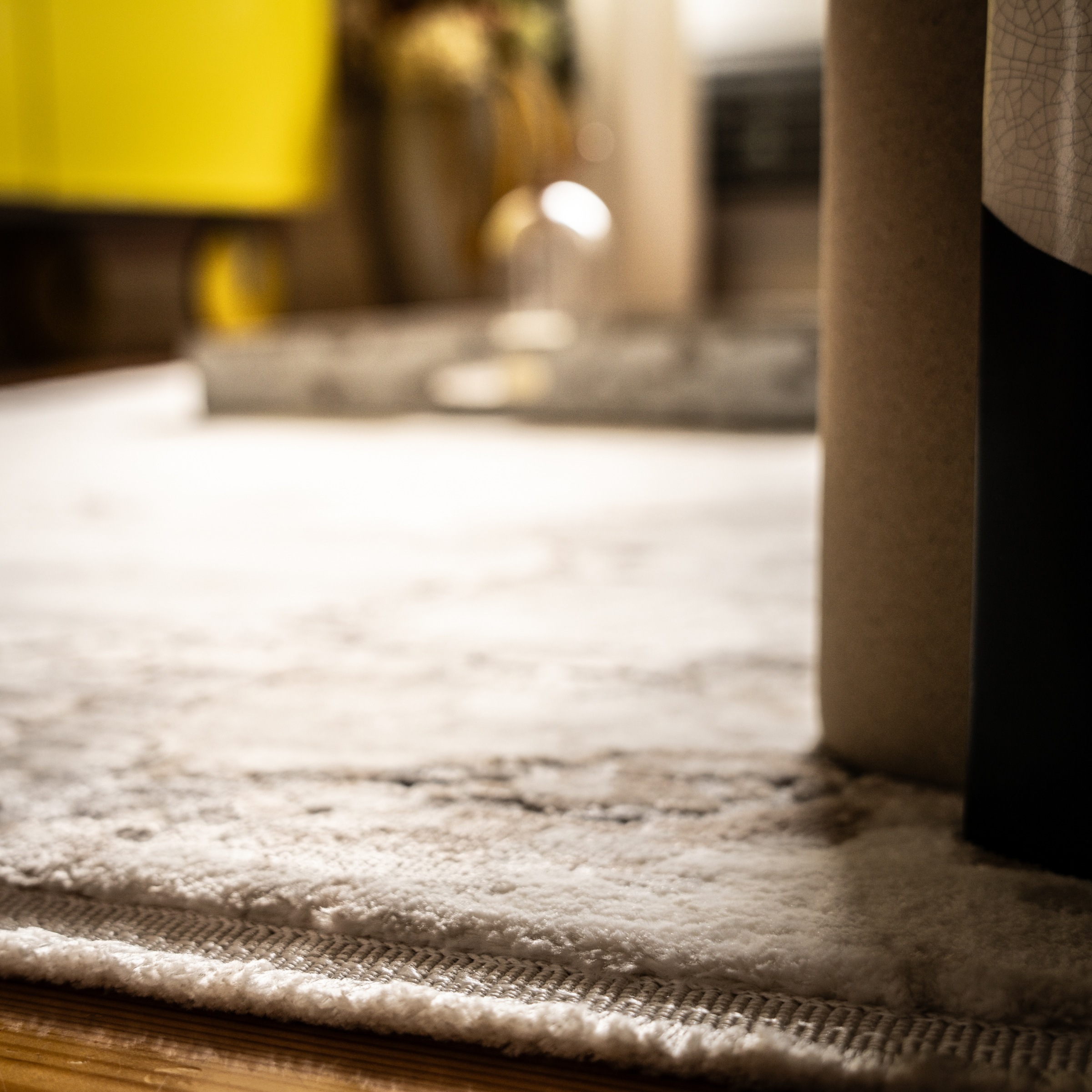 Teppich OBSESSION "My Memphis 381", grau, B:80cm H:8mm L:150cm, Polyester, Teppiche, Teppich, modernes Marmor 3D-Design, mit Fransen 3