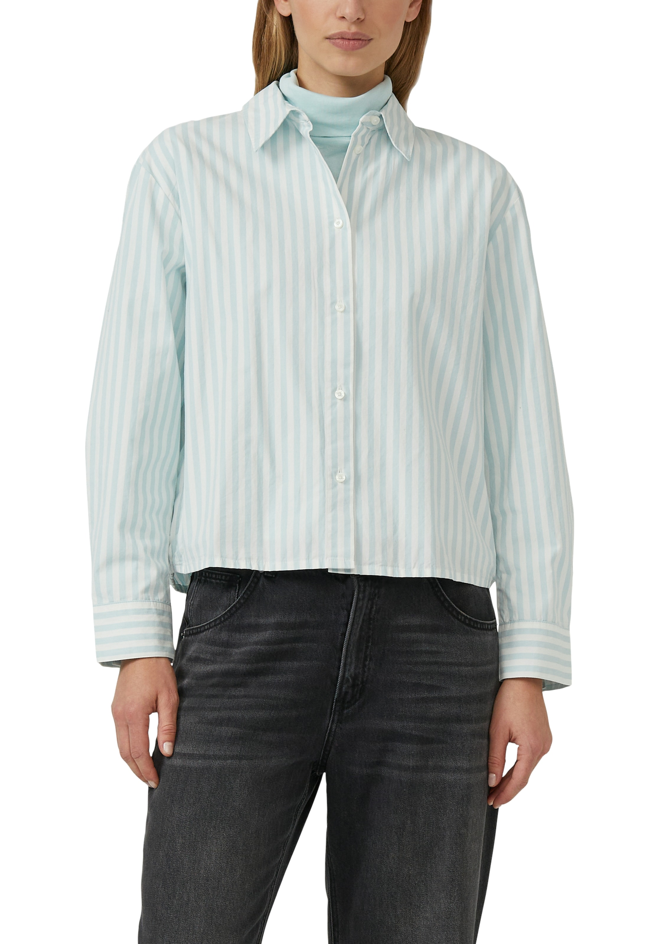 s.Oliver Hemdbluse mit Streifen Muster günstig online kaufen