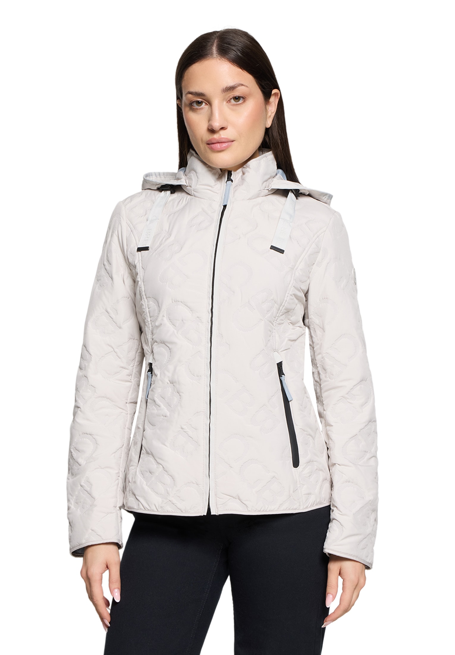 Outdoorjacke GIL BRET, Damen, Gr. 40, dawn blau, Web, Obermaterial: 100% Polyester, Strukturmuster, unifarben, regular fit normal, gerader Abschluss, Jacken Outdoorjacke, mit Strukturmuster