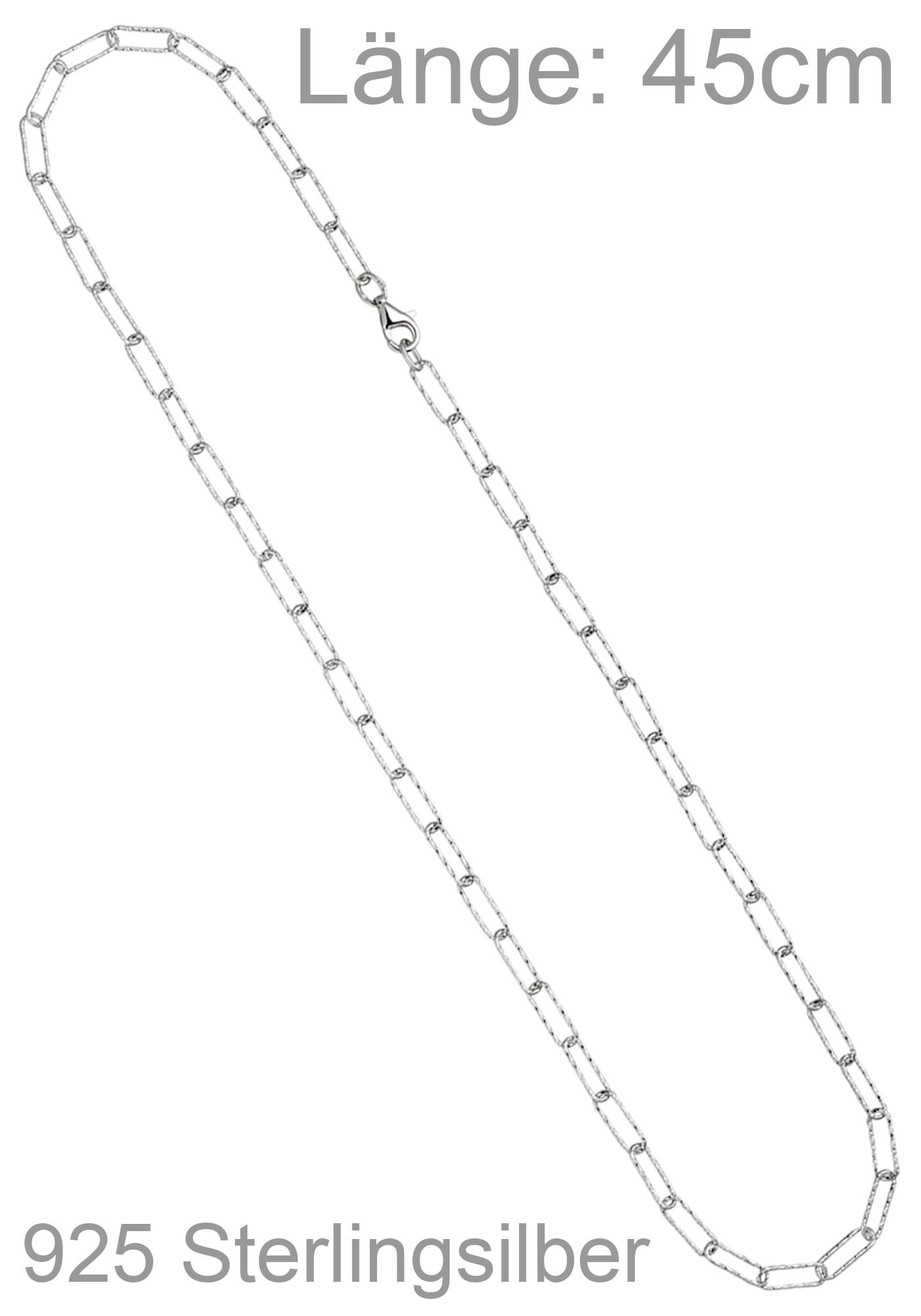 JOBO Kette ohne Anhänger 925 Silber 45 cm