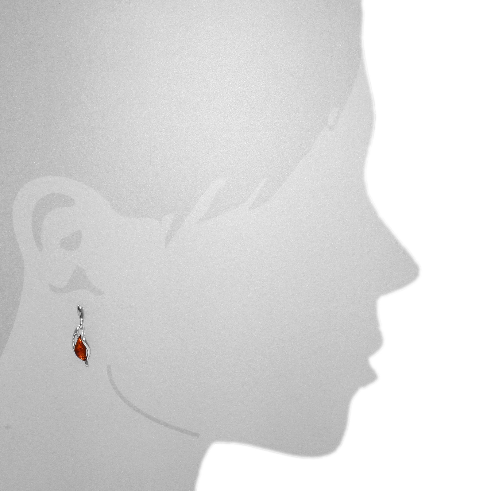 OSTSEE-SCHMUCK Paar Ohrhänger »- Balea - Silber 925/000 - Bernstein«