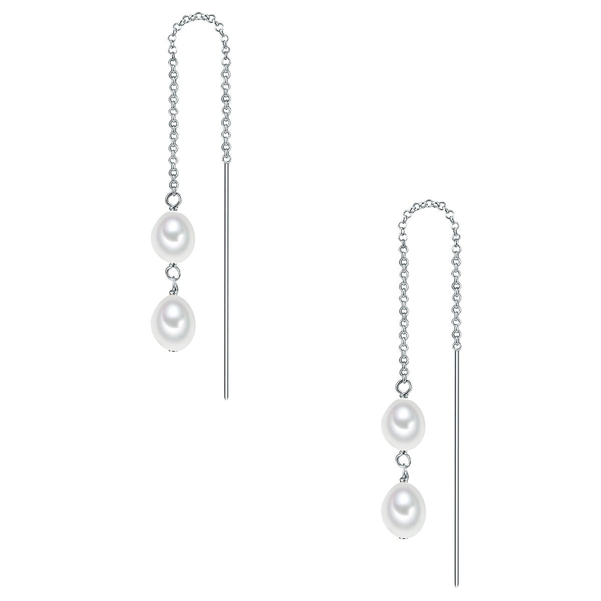 Valero Pearls Paar Ohrhänger »Set: VP739« aus Süßwasser-Zuchtperlen