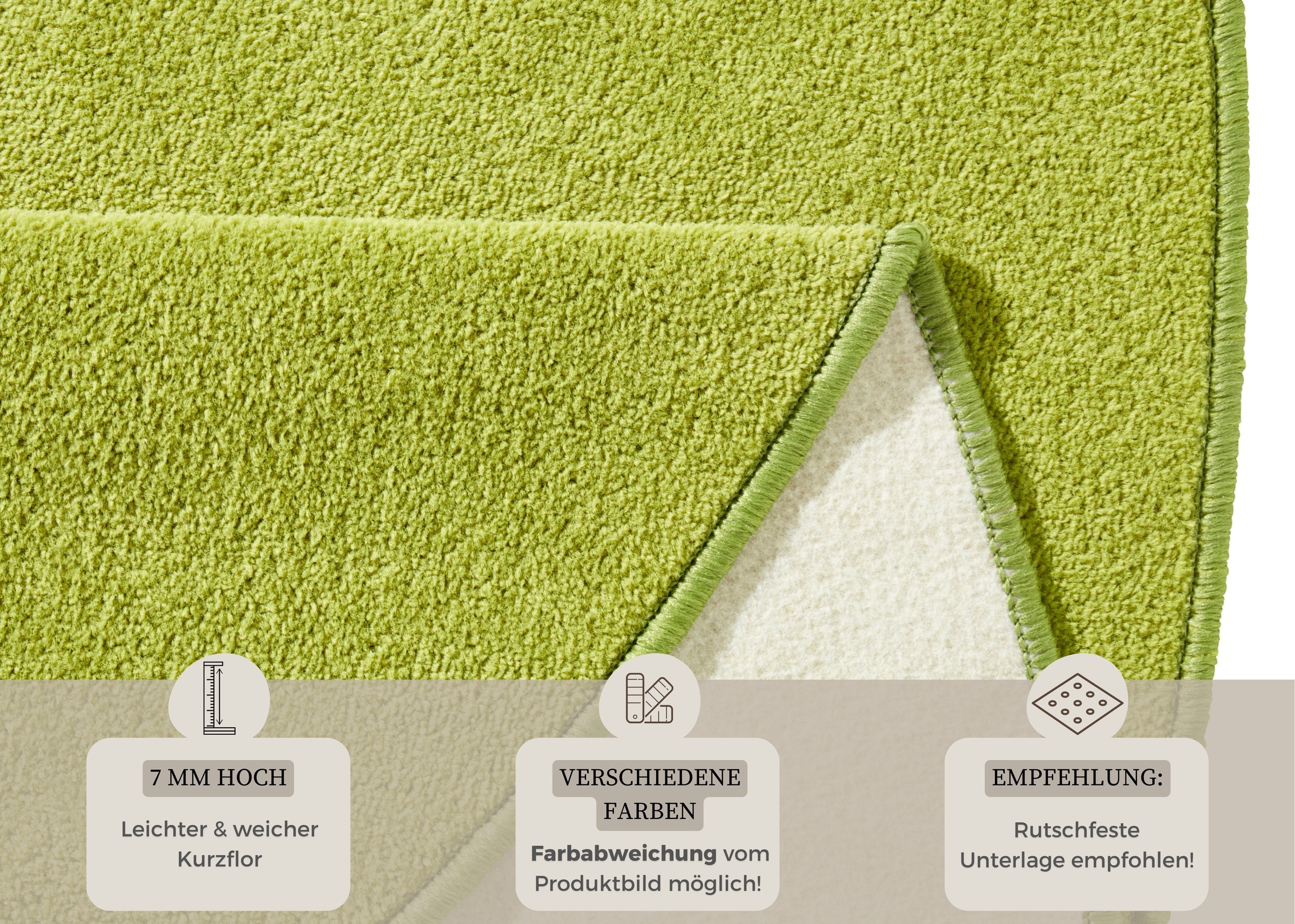 Tapis Hanse Home Fancy Vert 133cm 3
