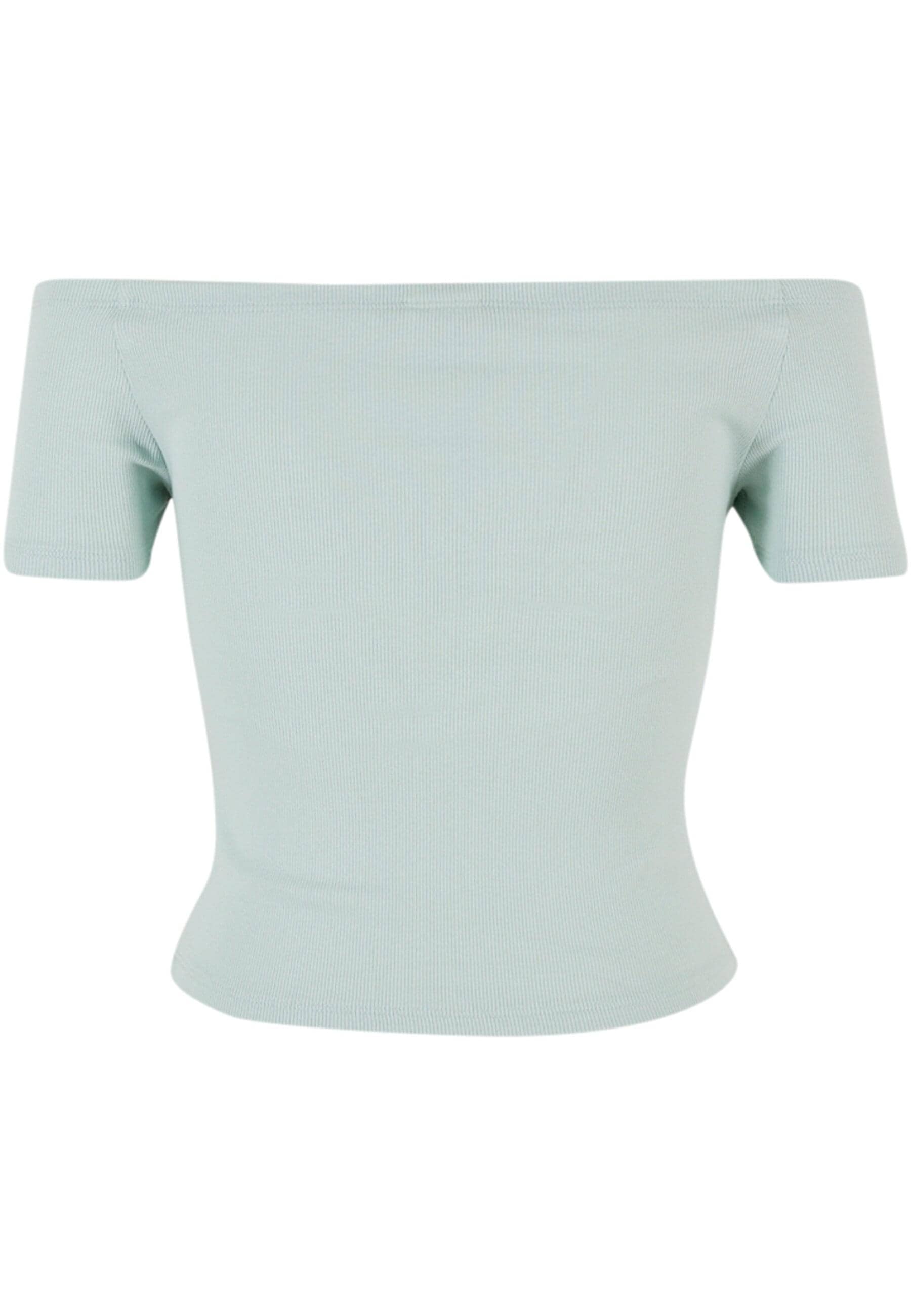 URBAN CLASSICS T-Shirt »Urban Classics Damen Ladies Organic Off Shoulder Rib Tee«, (1 tlg.)