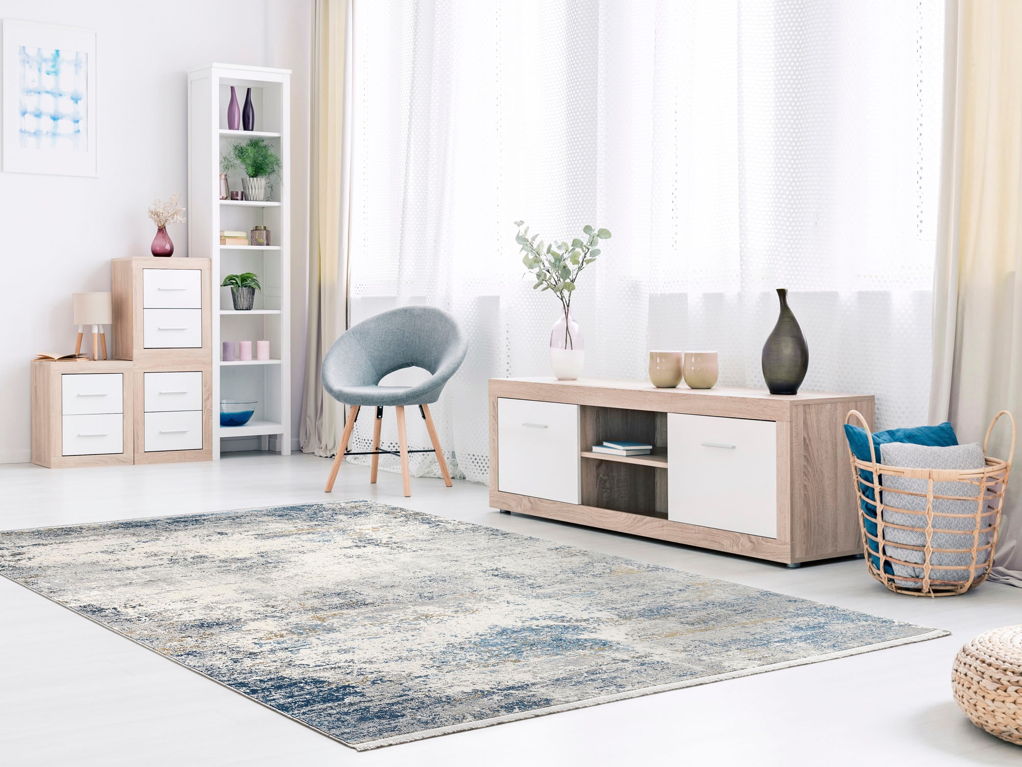 OCI DIE TEPPICHMARKE Teppich »ELEMENTS VITA«, rechteckig, 8 mm Höhe