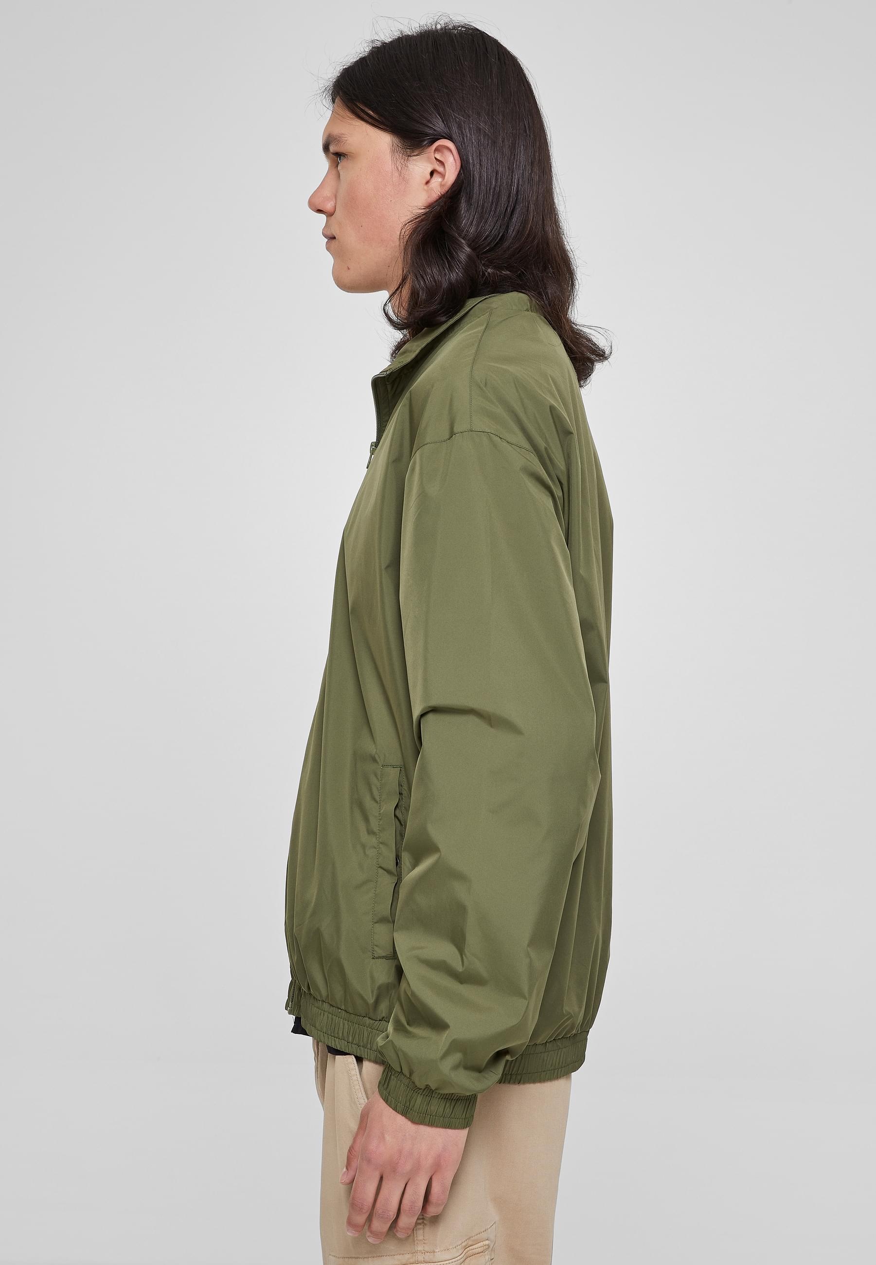 URBAN CLASSICS Trainingsjacke »Urban Classics Herren Wide Track Jacket«, (1 St.), ohne Kapuze