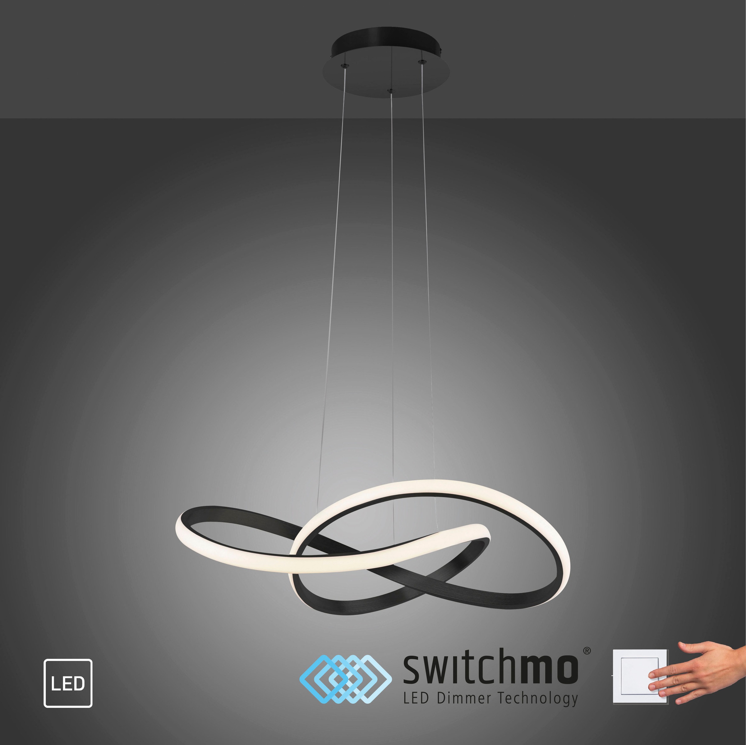 1 LED, Direkt dimmbar, »MARIA«, BAUR | Switchmo flammig-flammig, Leuchten Pendelleuchte