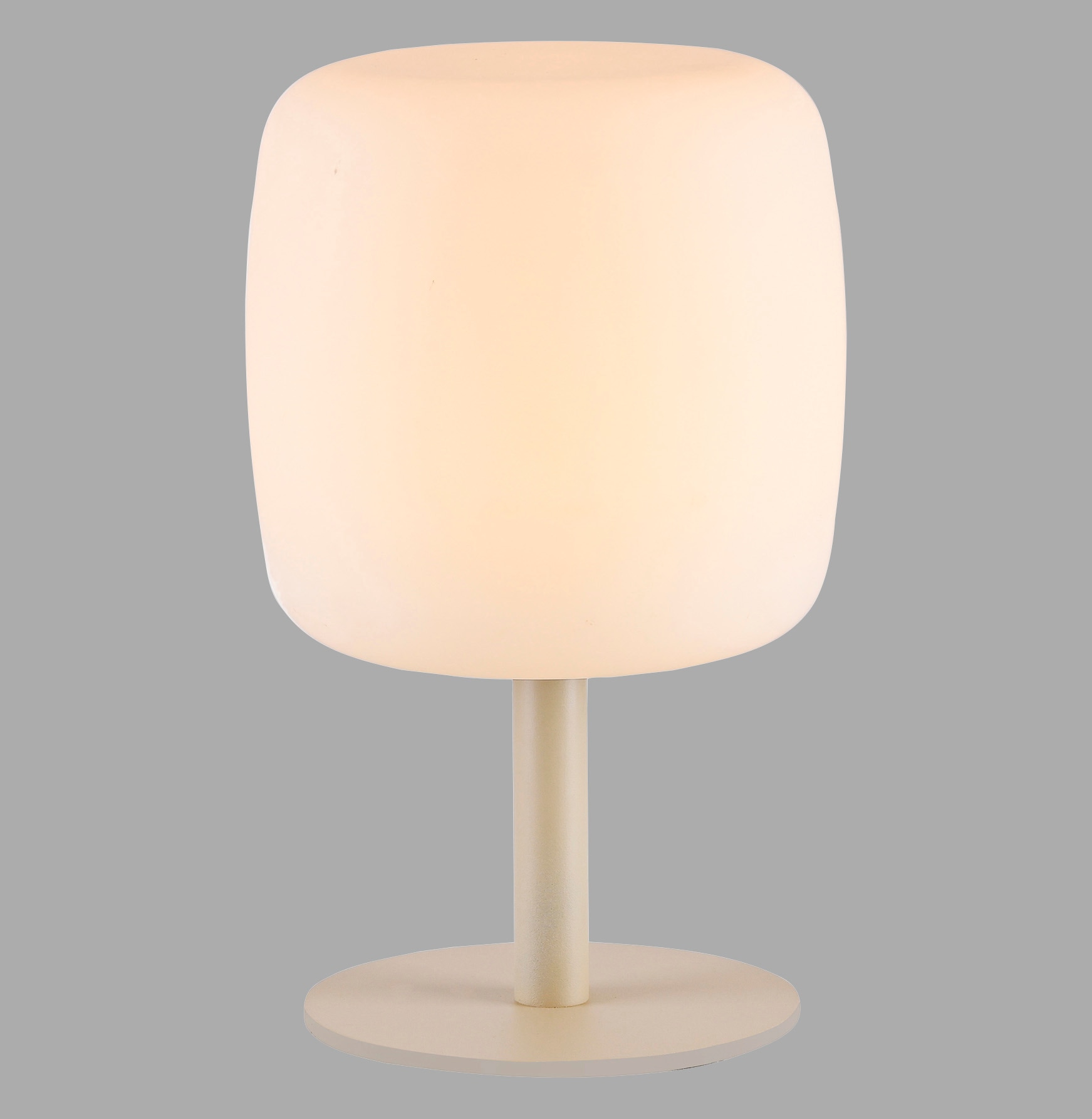 SCHÖNER WOHNEN-Kollektion LED Außen-Tischleuchte »LUMARA« LED-Board 1 Stk. Warmweiß Kabellose Akku-Lampe, dimmbar, IP54, Macchiato – für innen & außen