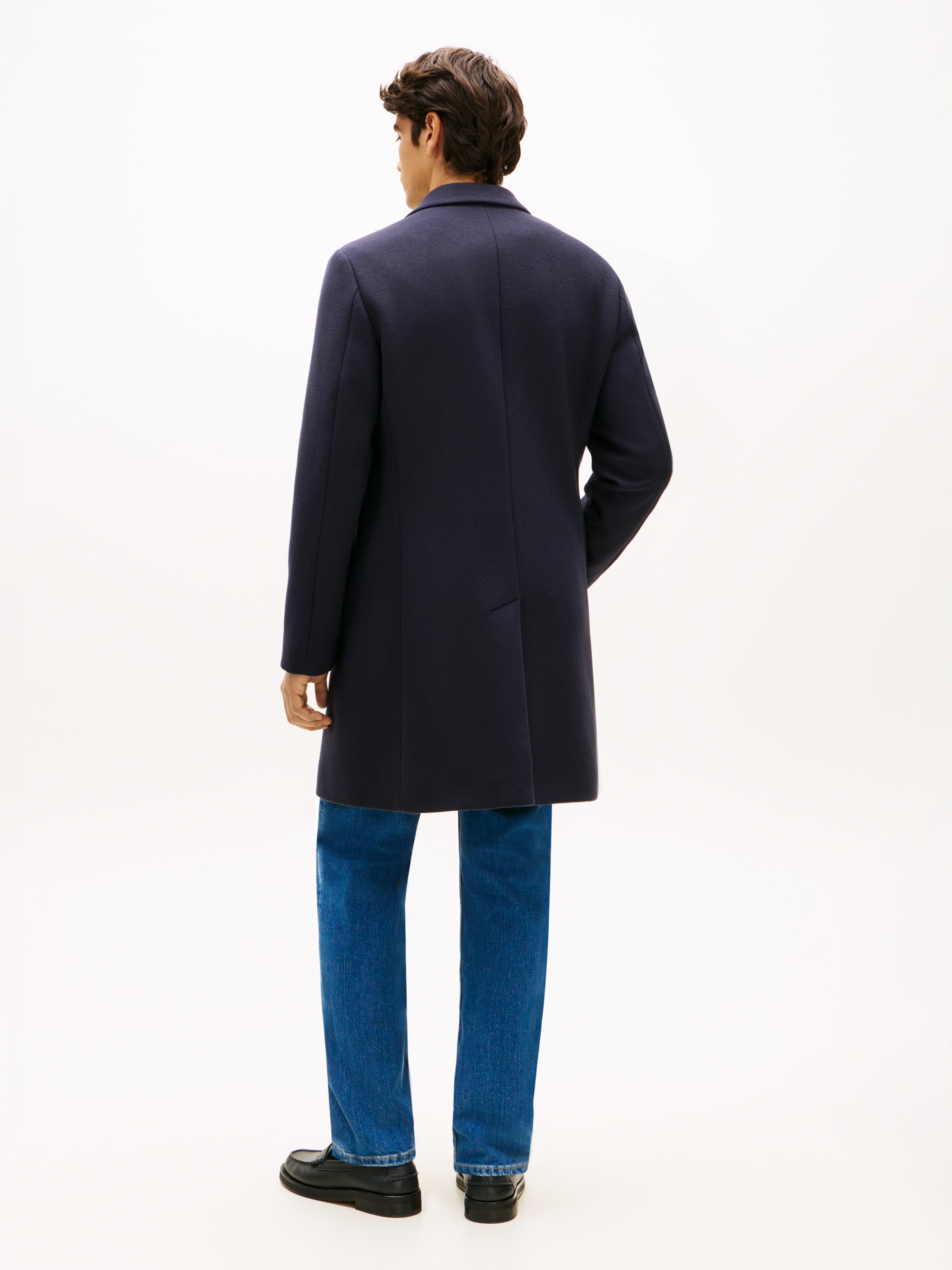 Tommy Hilfiger Wollmantel »WOOL MIX COAT« Reverskragen, regular fit