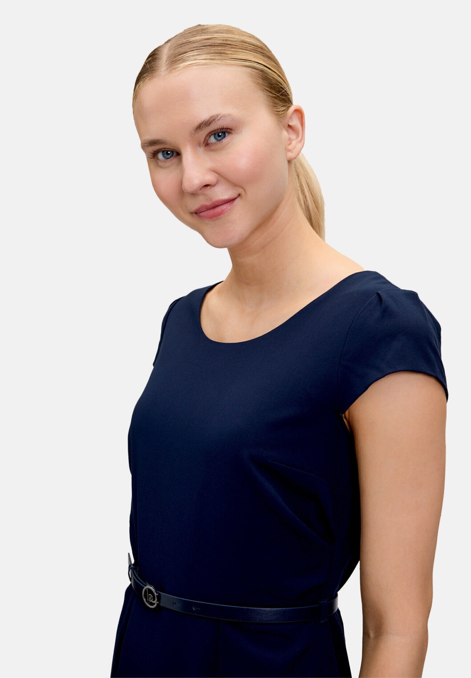 Betty&Co Etuikleid »Damen mit Gürtel« Ohne Tasche Gürtel