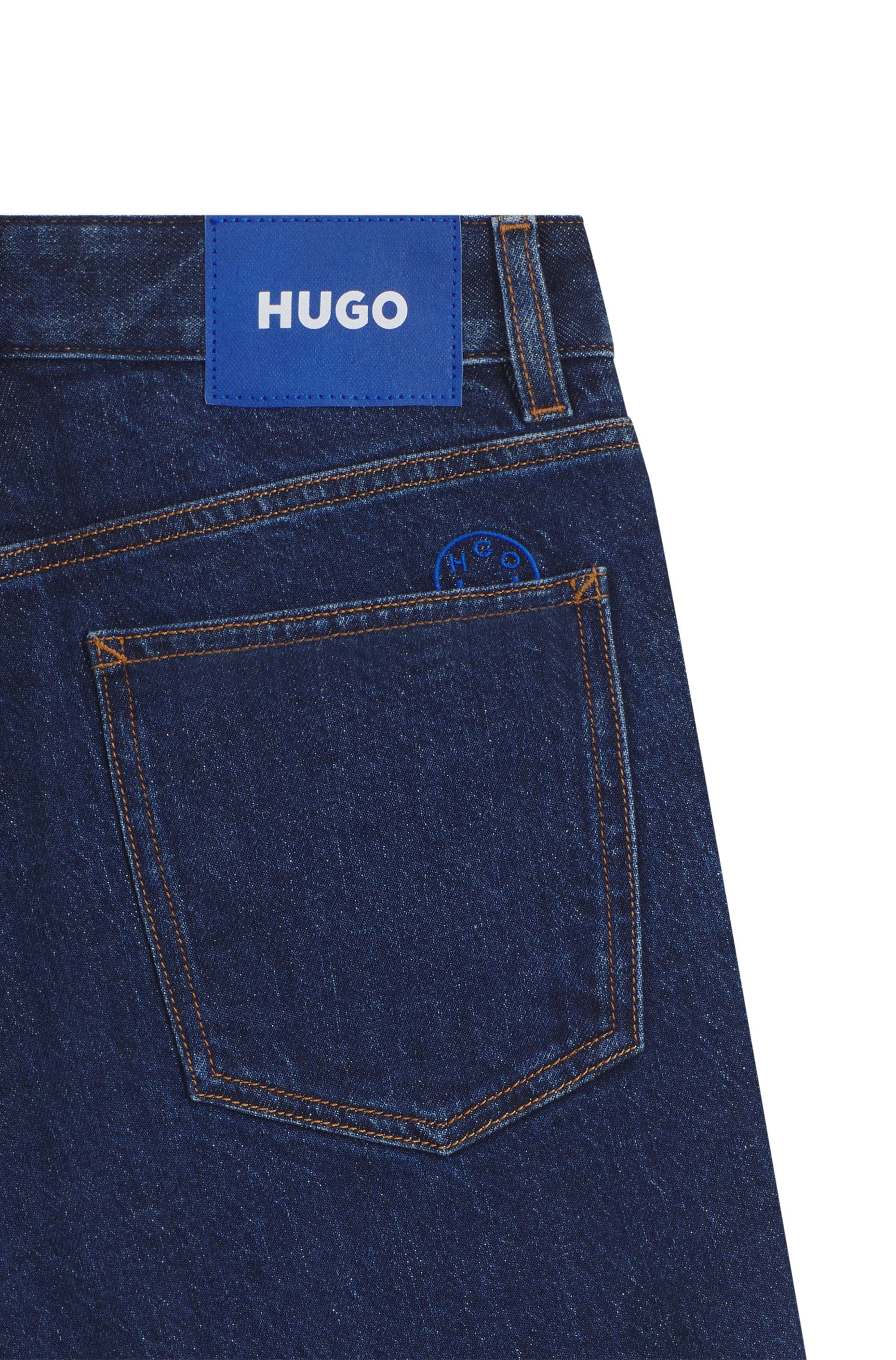 HUGO Blue Mom-Jeans »Noe«, Straight Fit Jeans mit hoher Leibhöhe