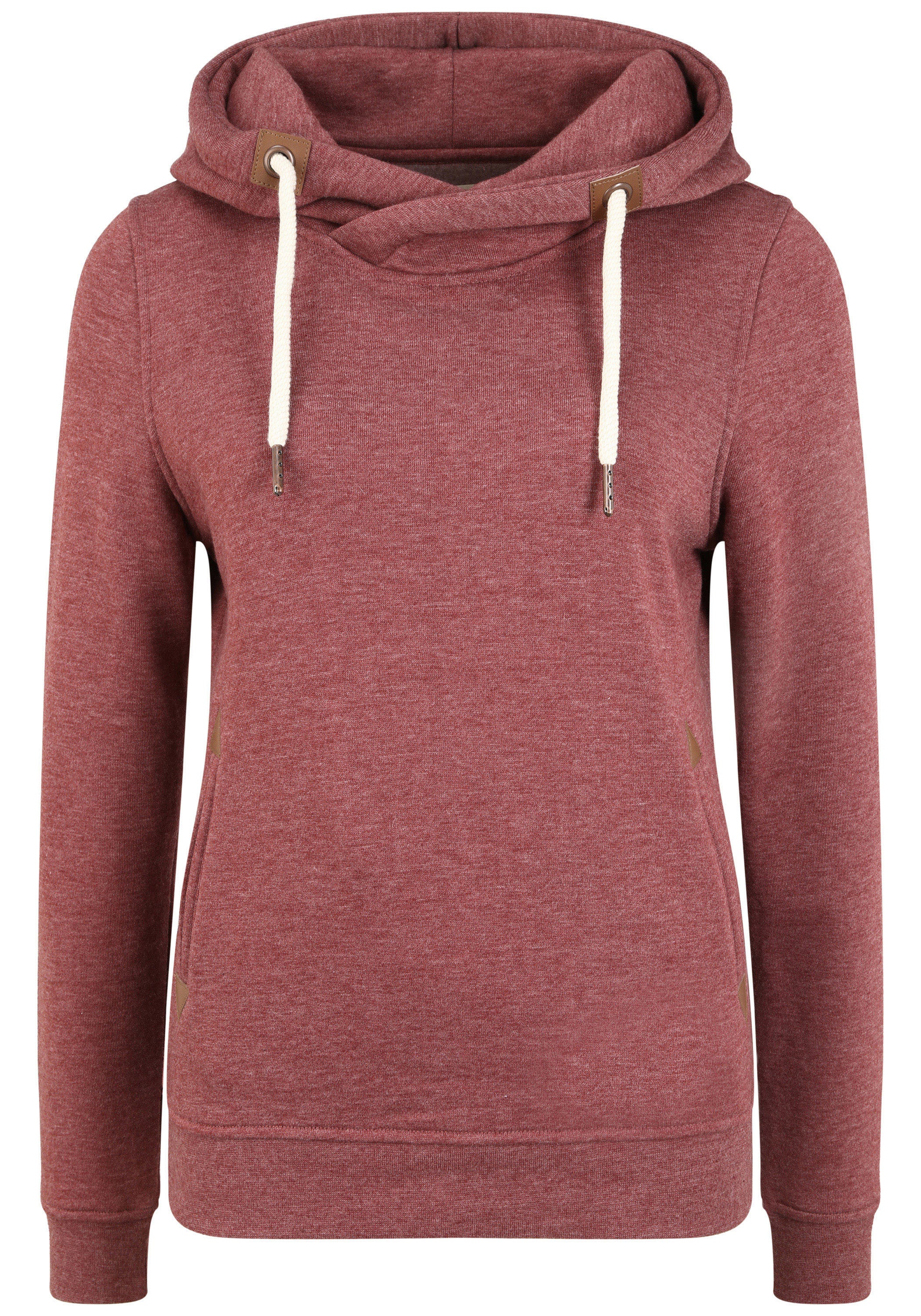 OXMO Hoodie OXVicky Hood Kapuzenpullover mit Cross-Over Kragen günstig online kaufen