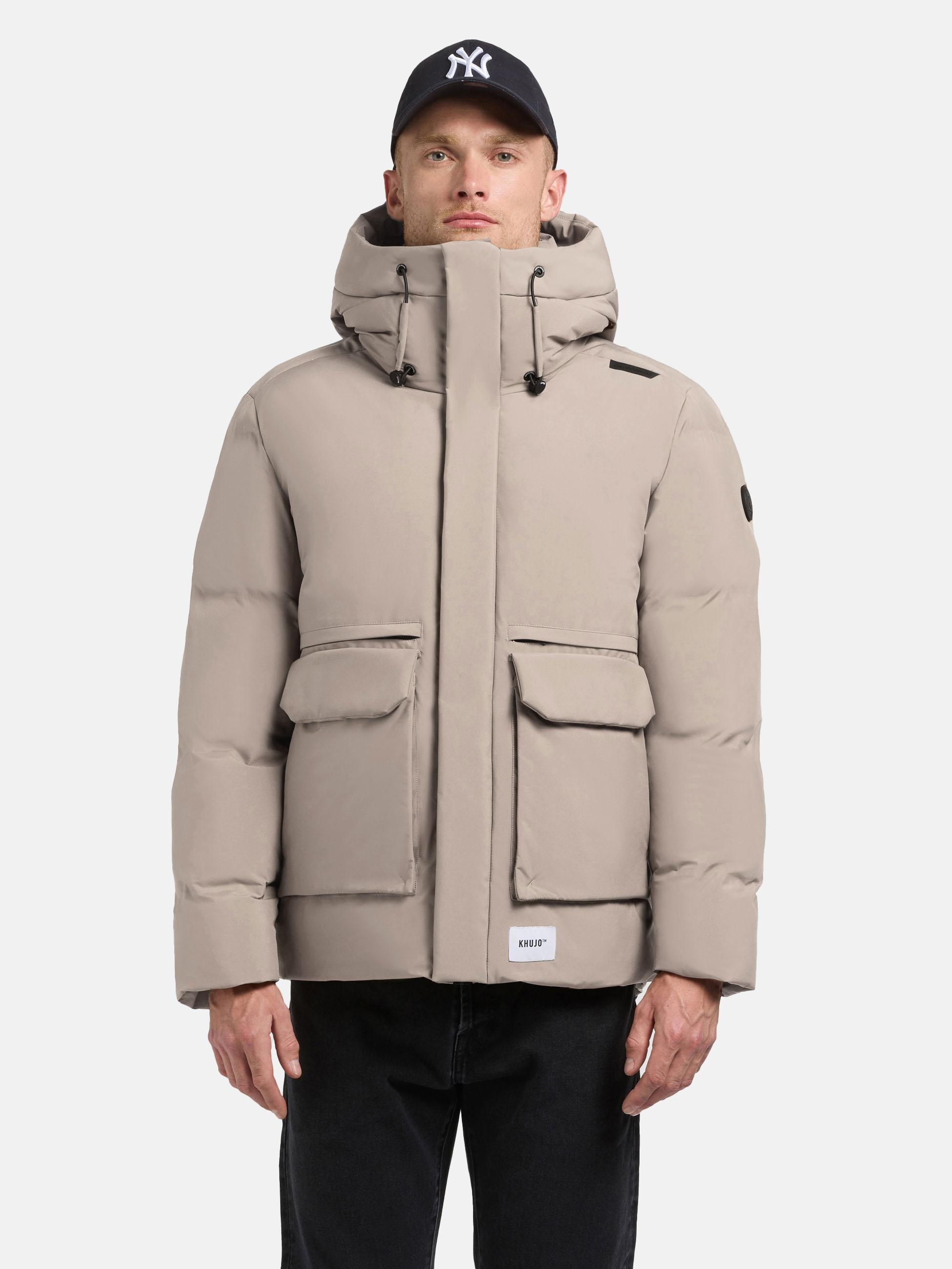 khujo Winterjacke "Dave" mit Kapuze Warme Herren Outdoorjacke mit Rucksackt günstig online kaufen