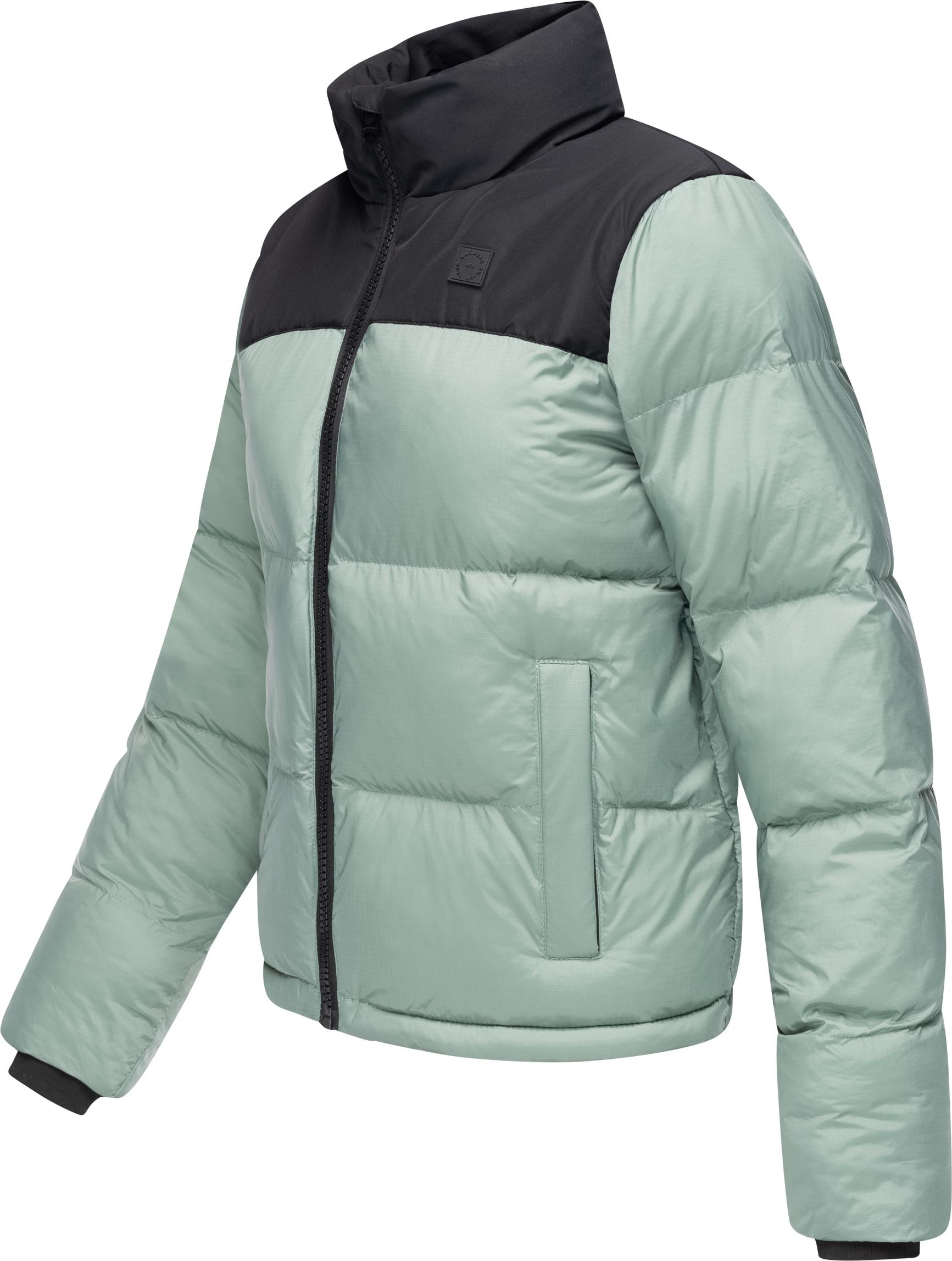 Ragwear Steppjacke »Serah«, ohne Kapuze, stylische Damen Winterjacke im Colourblocking-Design