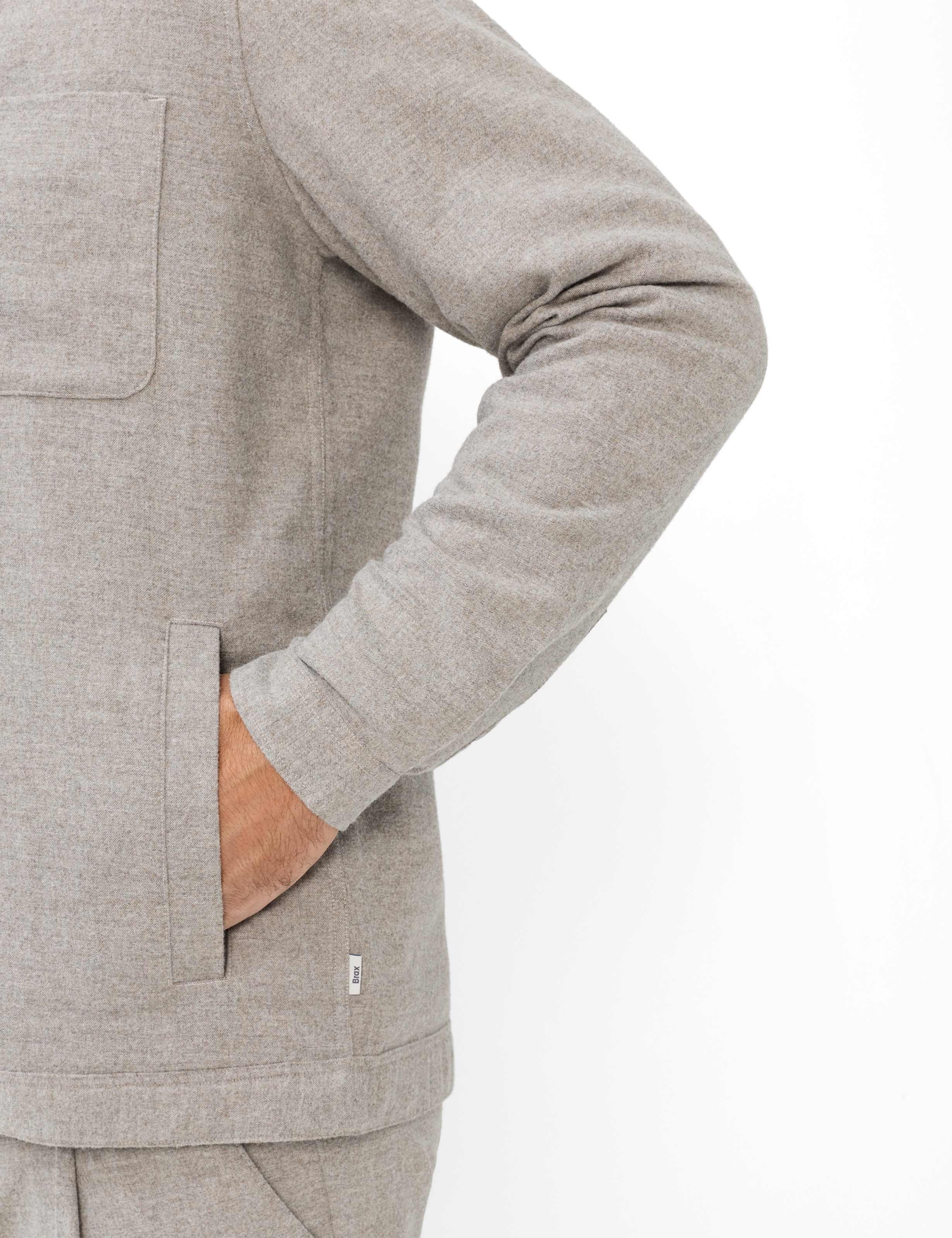 Brax Langarmhemd »Style LUCA« Ceramica: Overshirt im Wollmix