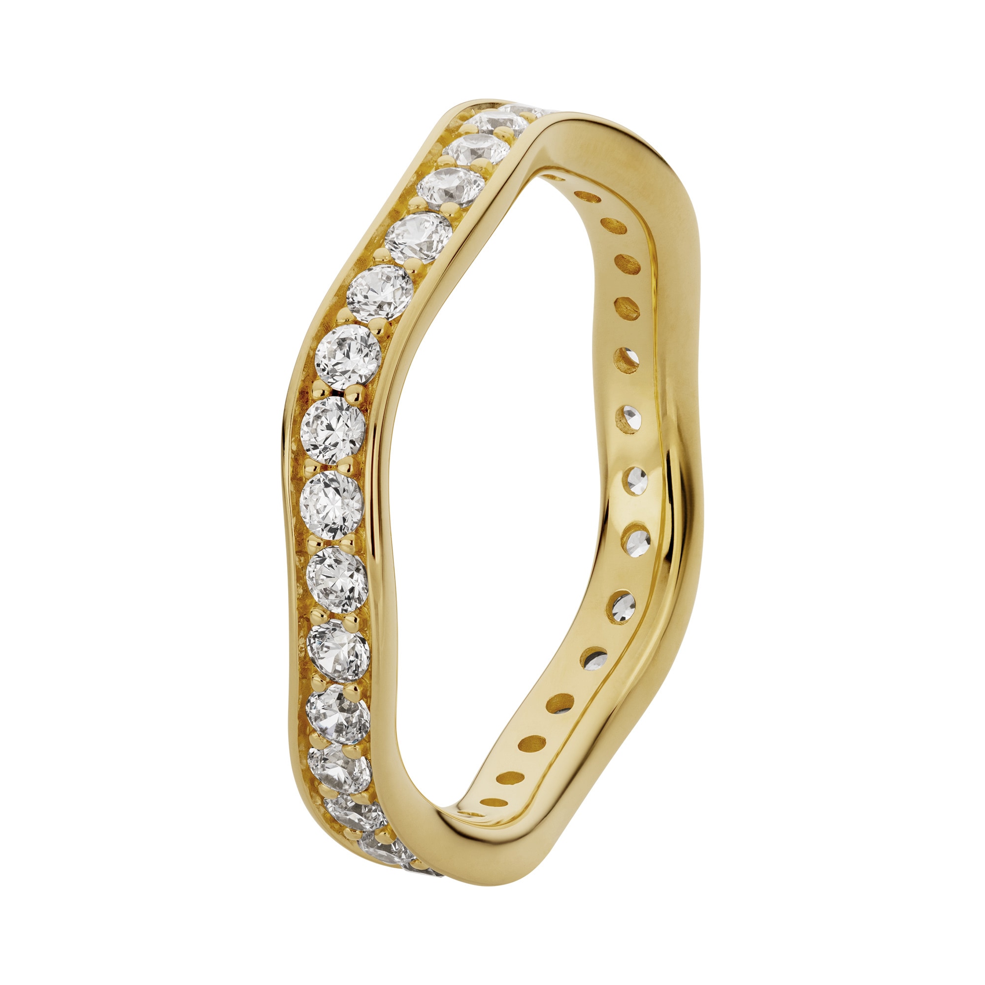 Orolino Fingerring »333/- Gelbgold glanz synth. Zirkonia«
