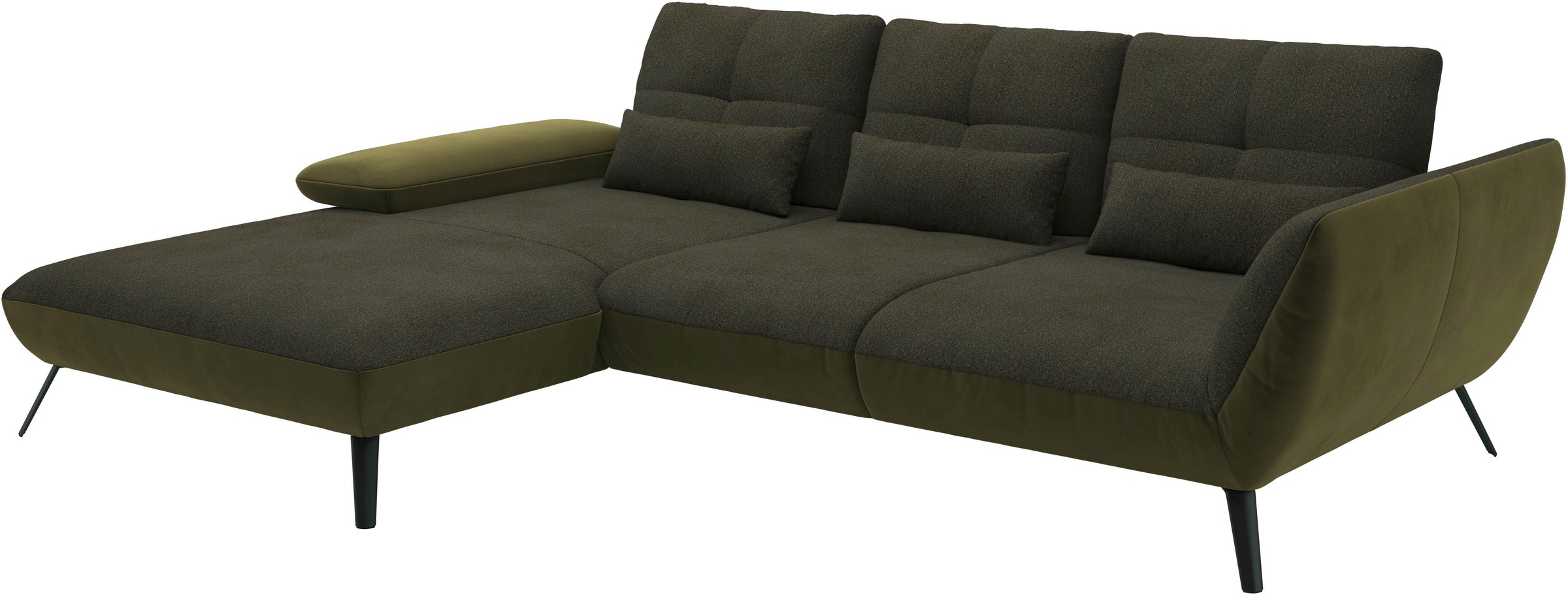 Places of Style Ecksofa »Mikado L-Form«, inkl. Sitztiefenverstellung und Armteilverstellung