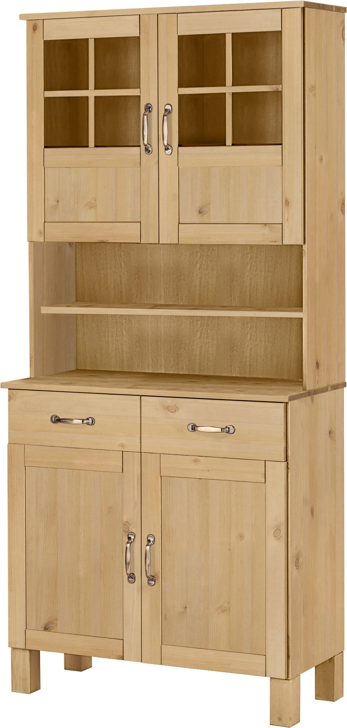 Home affaire Küchenbuffet "Alby" Breite 85 cm, 2 Glastüren