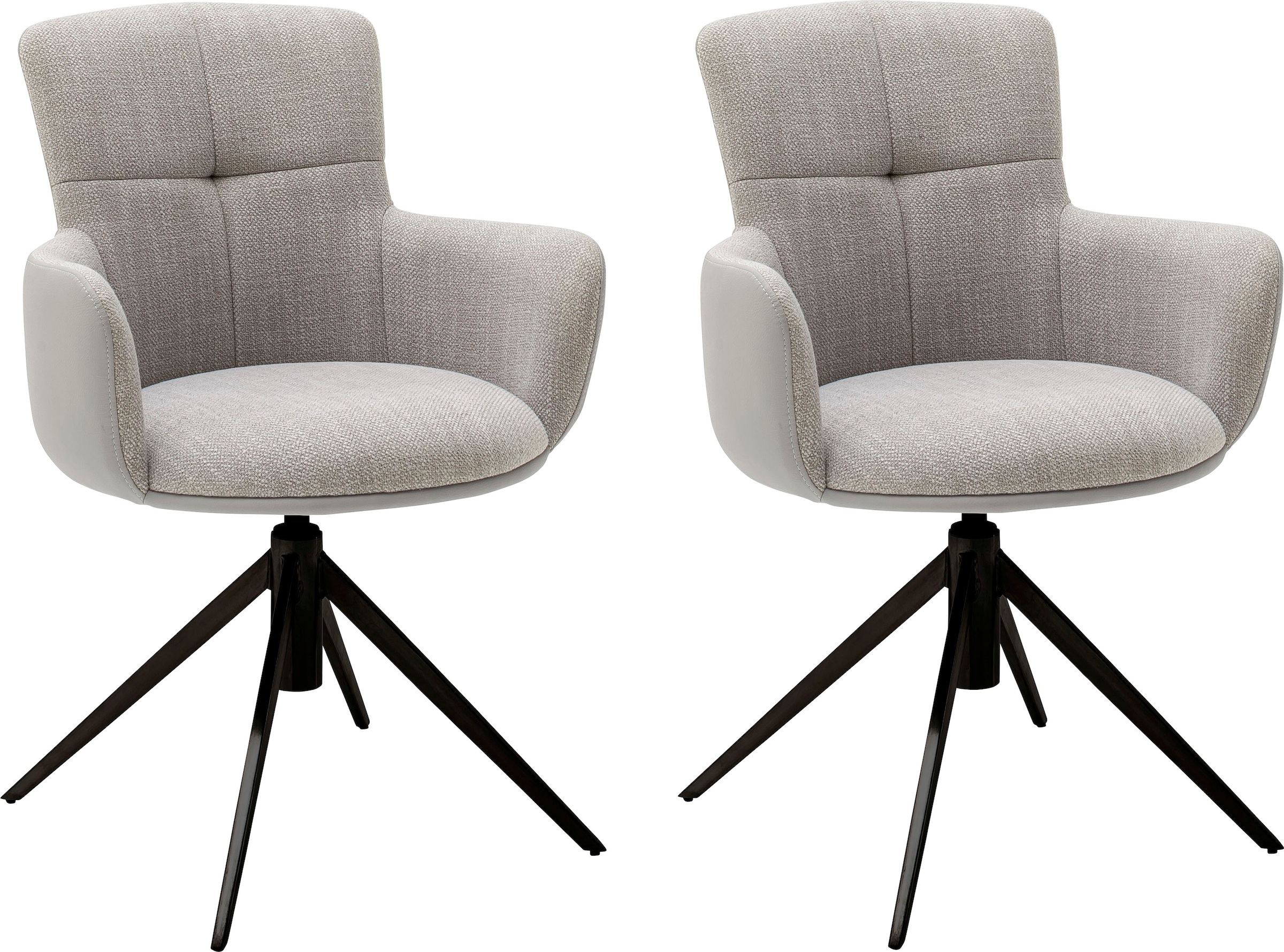 MCA furniture Esszimmerstuhl "Mecana", (Set), 2 St., 2er Set Materialmix, S günstig online kaufen