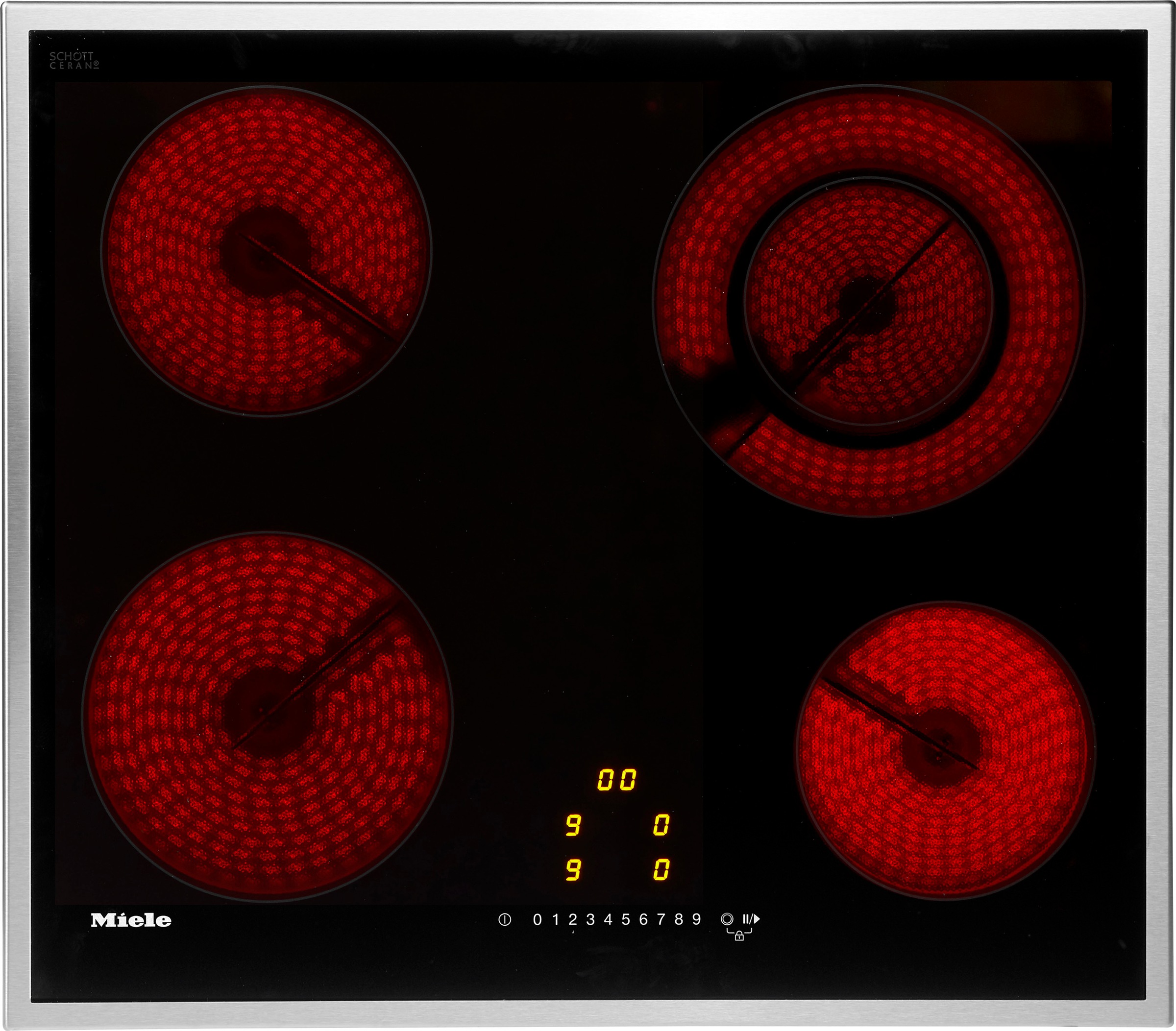 Miele Elektro-Kochfeld "KM 6520 FR" Sicher – dreistufige Restwärmeanzeige f günstig online kaufen