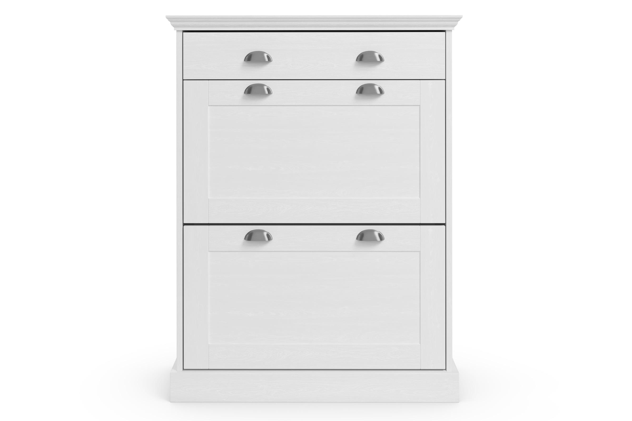 Home affaire Schuhschrank »Motala«, mit 2 Klappen u. 1 Schublade, Platz für 12-14 paar Schuhe, Höhe 105 cm