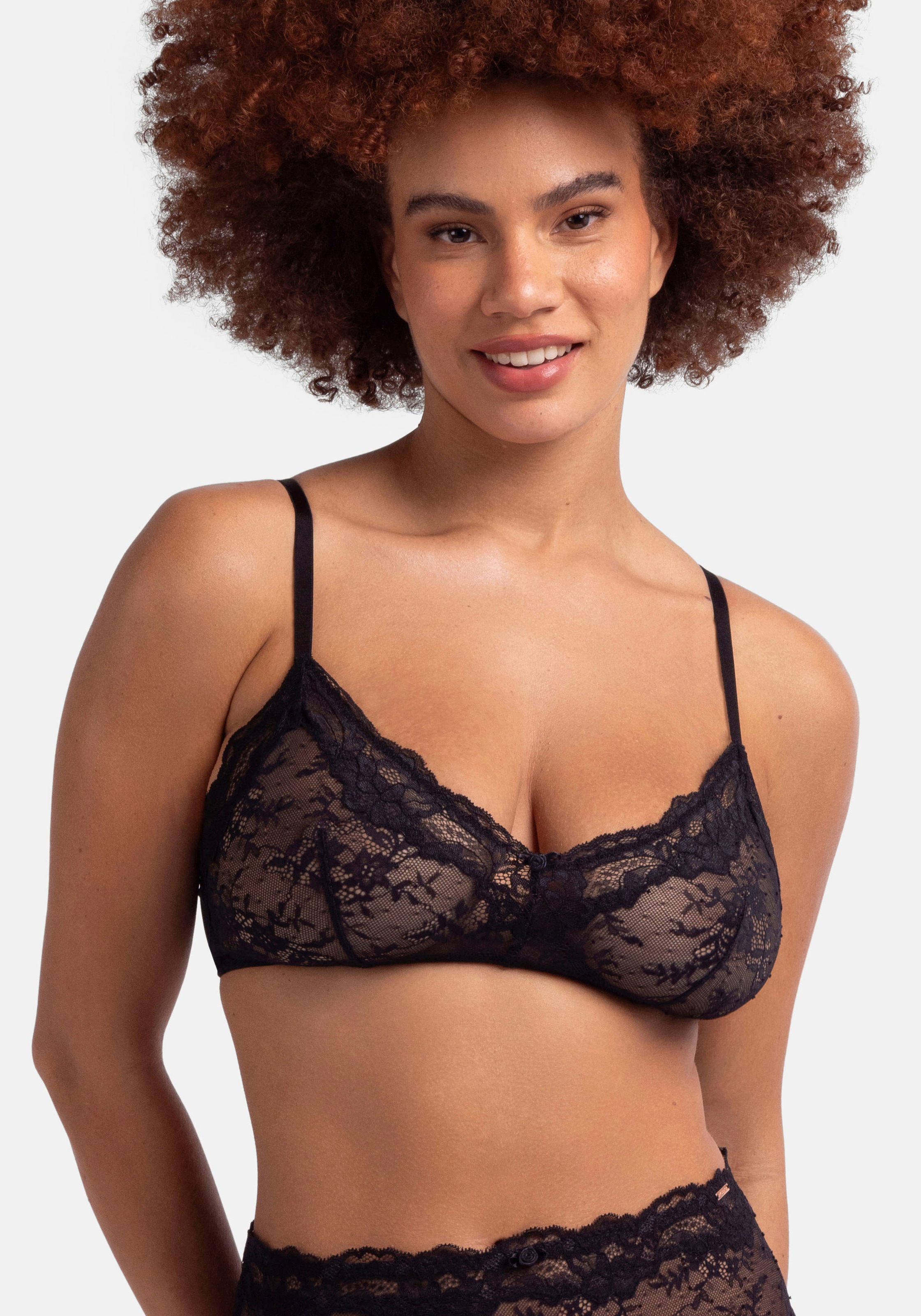 Dorina Bralette "Origins" durchgehende Spitze mit Spitzenbesatz an den Körbchen, ohne Bügel