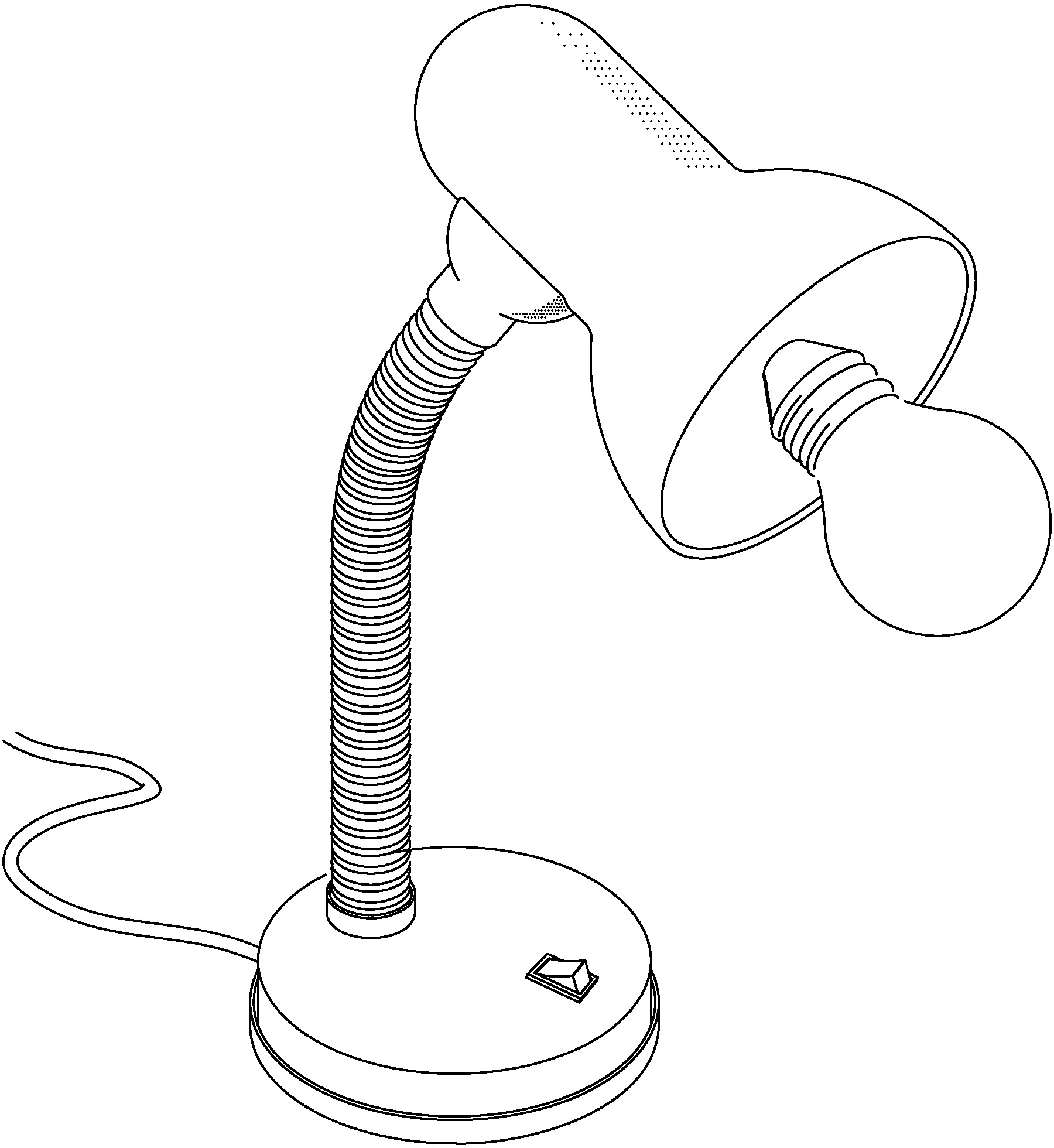 EGLO Tischleuchte »BASIC«, 1 flammig, Leuchtmittel E27 | Leuchtmittel wechselbar-ohne Leuchtmittel, schwarz / Ø12,5 x H30 cm / exkl. 1 x E27 (je max. 40W) / schwenkbar