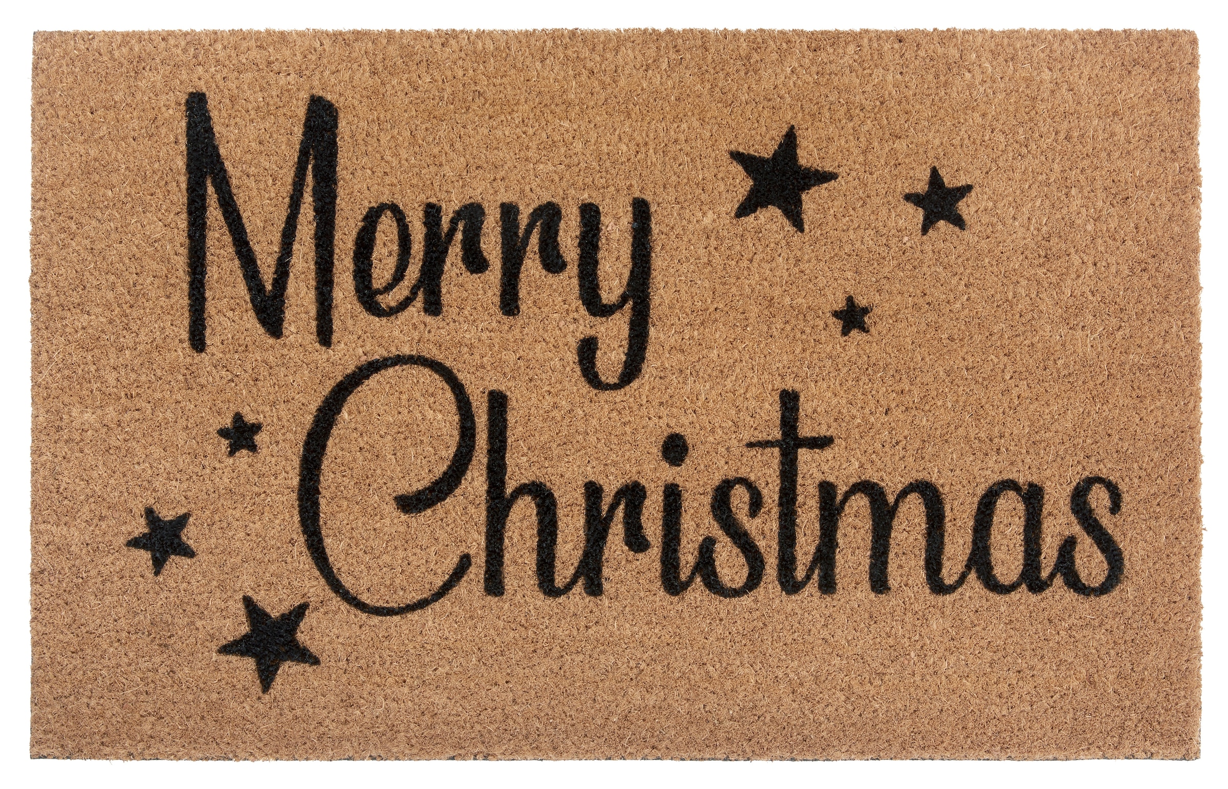 HANSE Home Fußmatte "Kokos Christmas Stars, Türmatte" rechteckig 15 mm Höhe günstig online kaufen