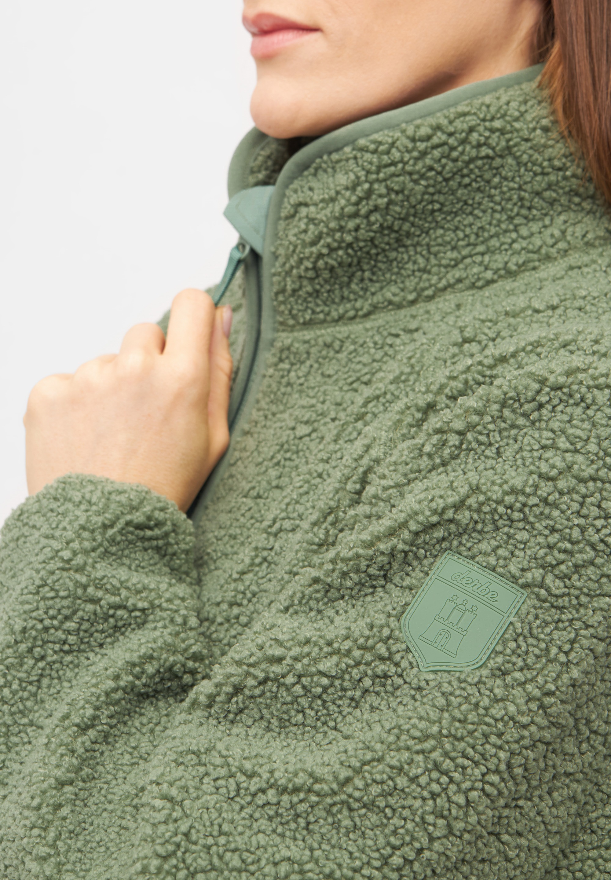 Derbe Fleecejacke »Kuschelby«, Kuschelige Damen Fleece Jacke aus nachhaltigen Materialien