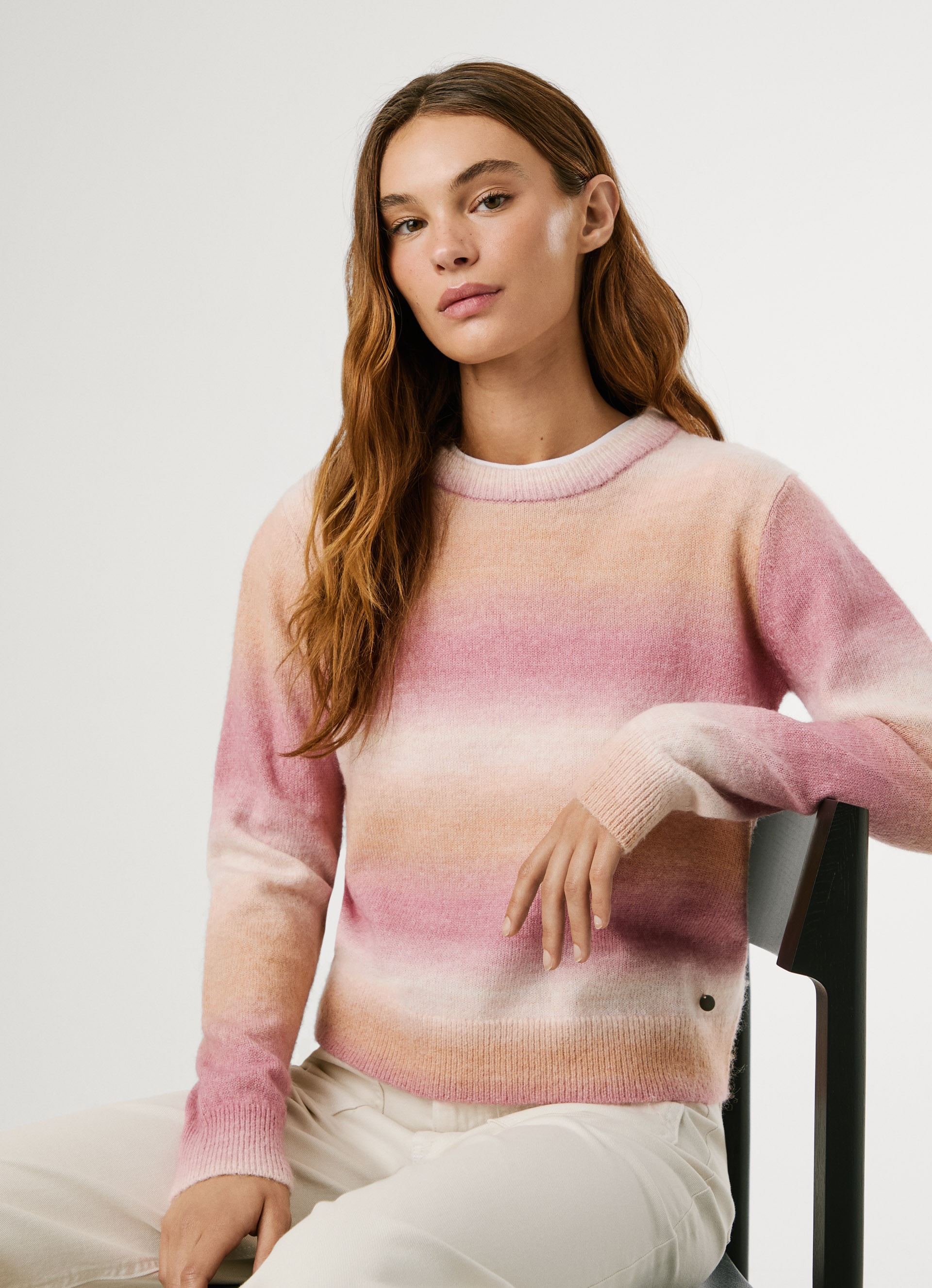 Pepe Jeans Strickpullover "COLOMBE CREW", mit geripptem Rundhals günstig online kaufen