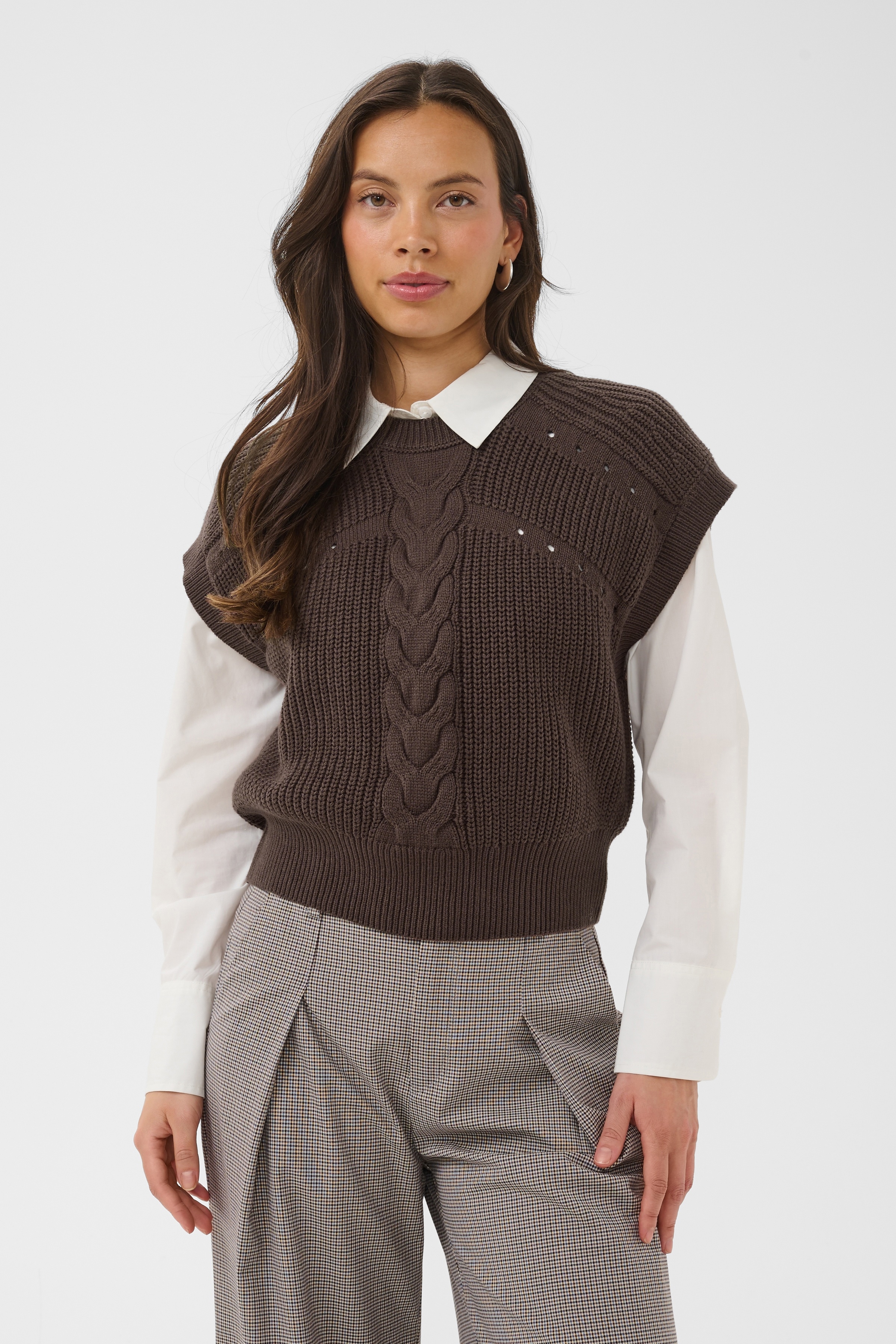 Saint Tropez Pullunder "TruneSZ Vest" Baumwollmischung, Loose fit