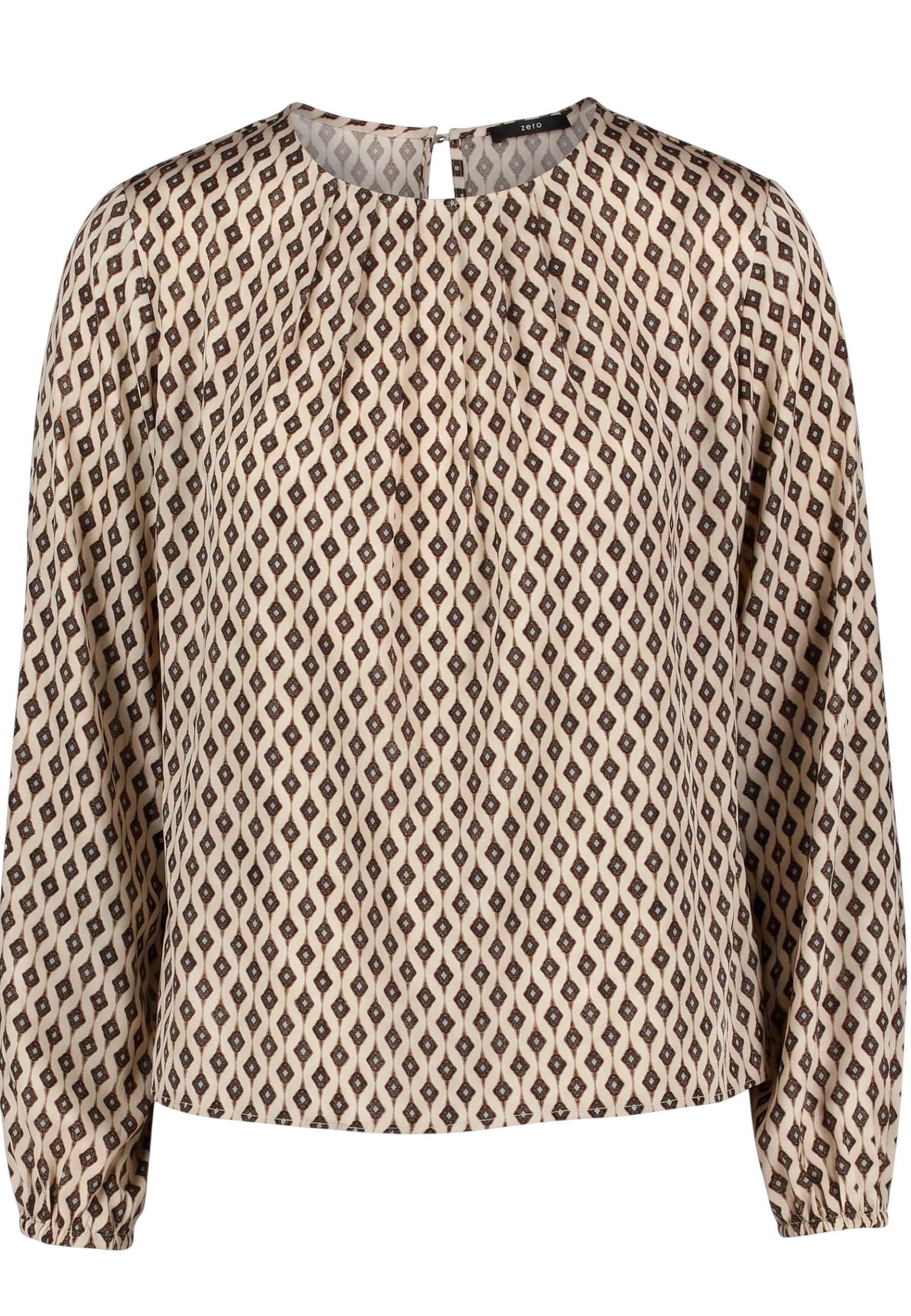 Zero Satinbluse »Damen mit Print.«