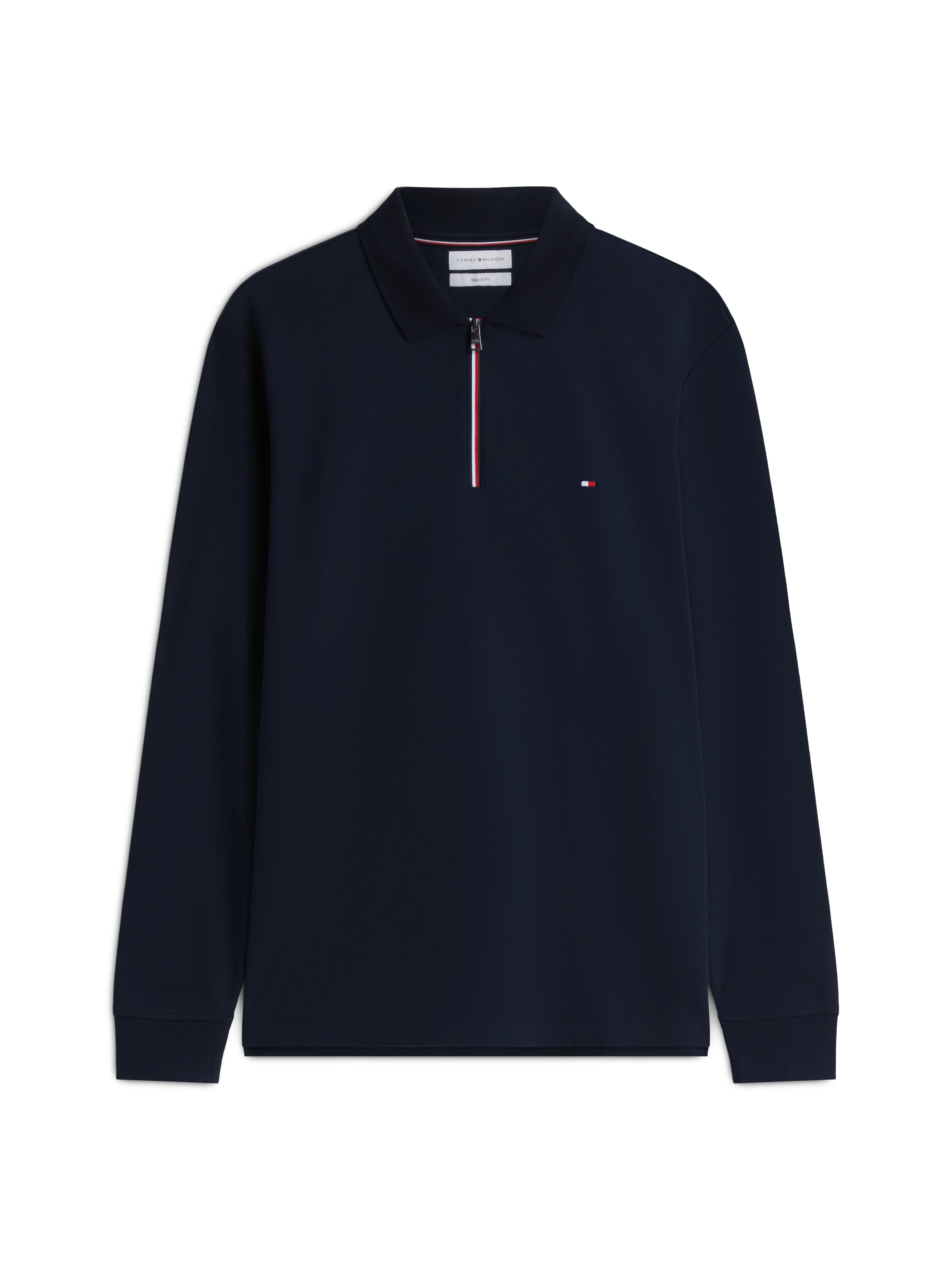 Tommy Hilfiger Langarm-Poloshirt »LIQUID COTTON ZIP REGULAR«