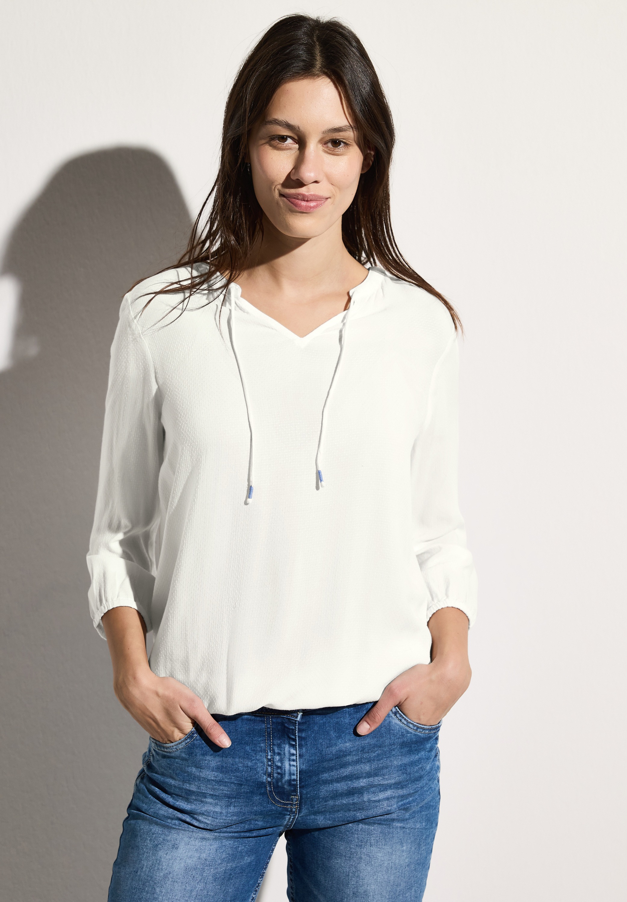 Cecil Langarmbluse mit 3/4 Ärmeln günstig online kaufen