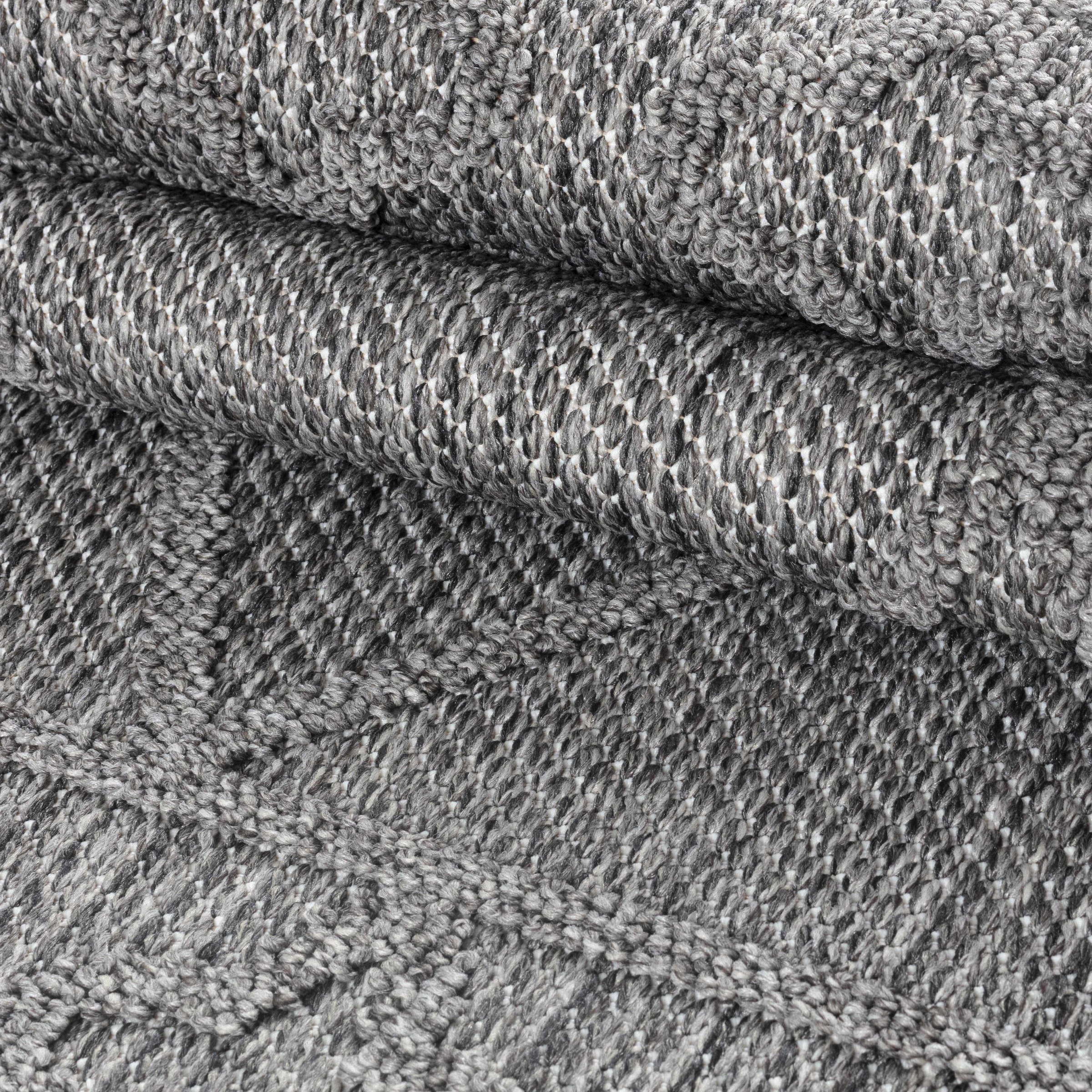 Outdoorteppich AYYILDIZ TEPPICHE "PATARA 4955", grau, B:80cm H:8mm L:250cm, Polypropylen, Teppiche, Outdoorteppich, Läufer / Pflegeleicht / Strapazierfähig / In- und Outdoor geeignet 2