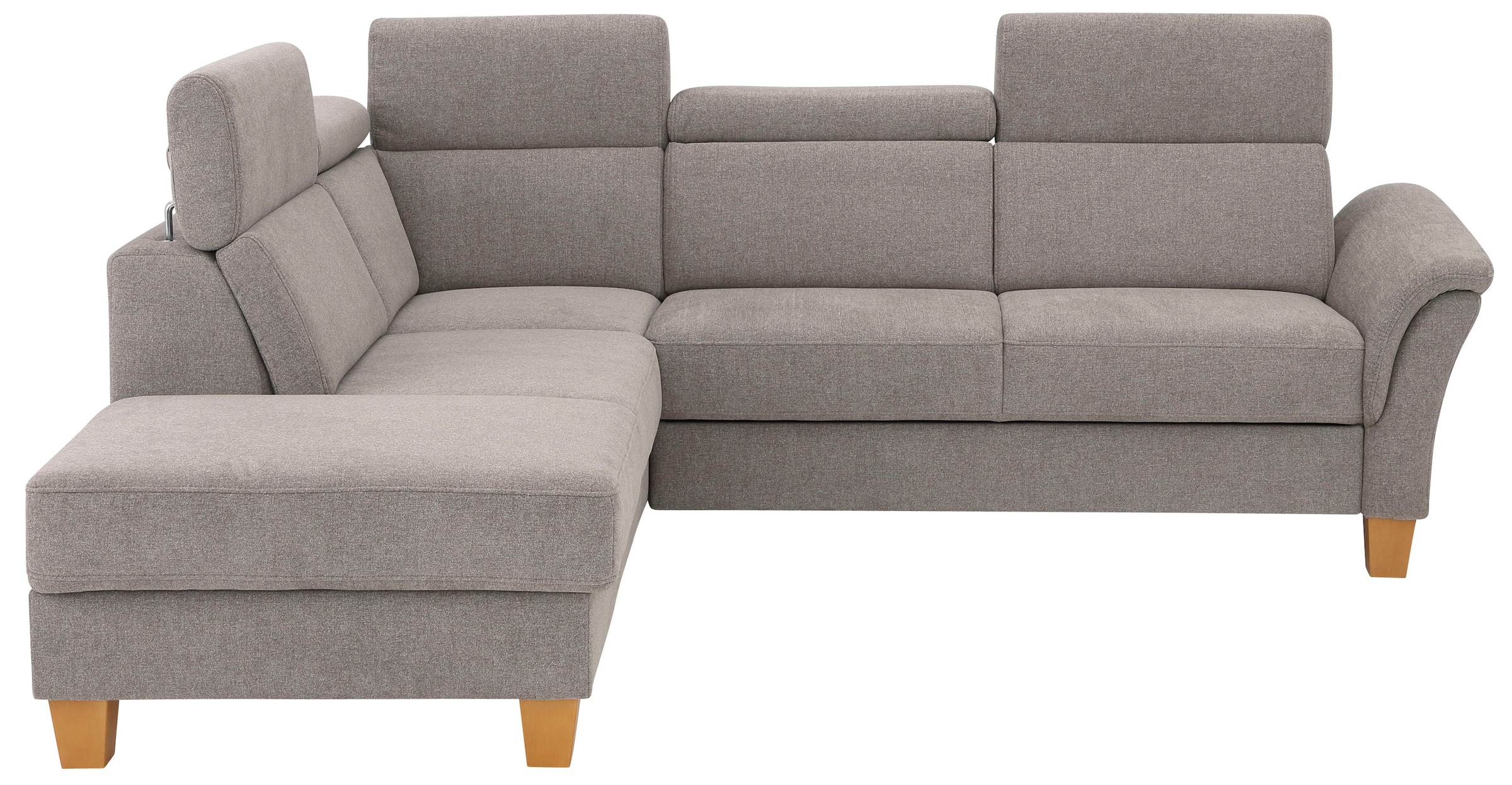 OTTO home Ecksofa "Conville L-Form" Federkern, wahlweise mit Schlaffunktion und Bettkasten bzw. Stauraum
